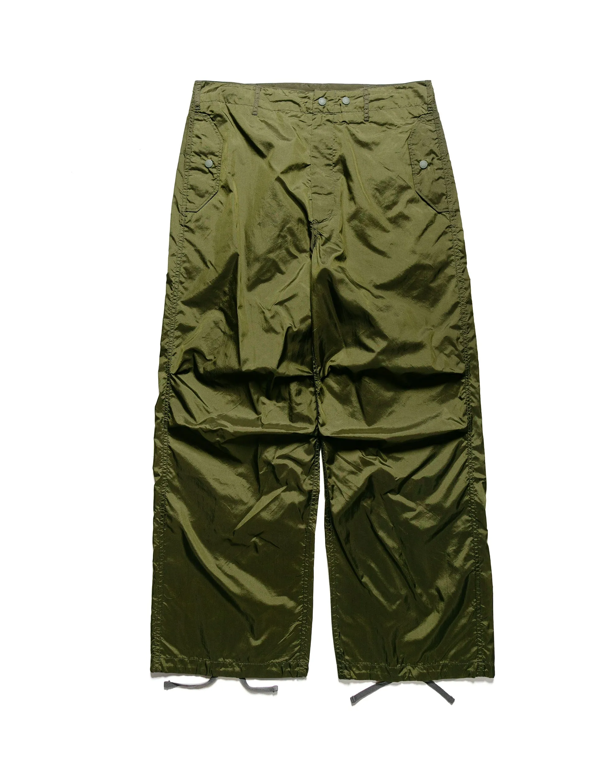 Bow Tie Collar Anti - Staticity Engineered Garments Over Pant Olive Nylon Ripstop