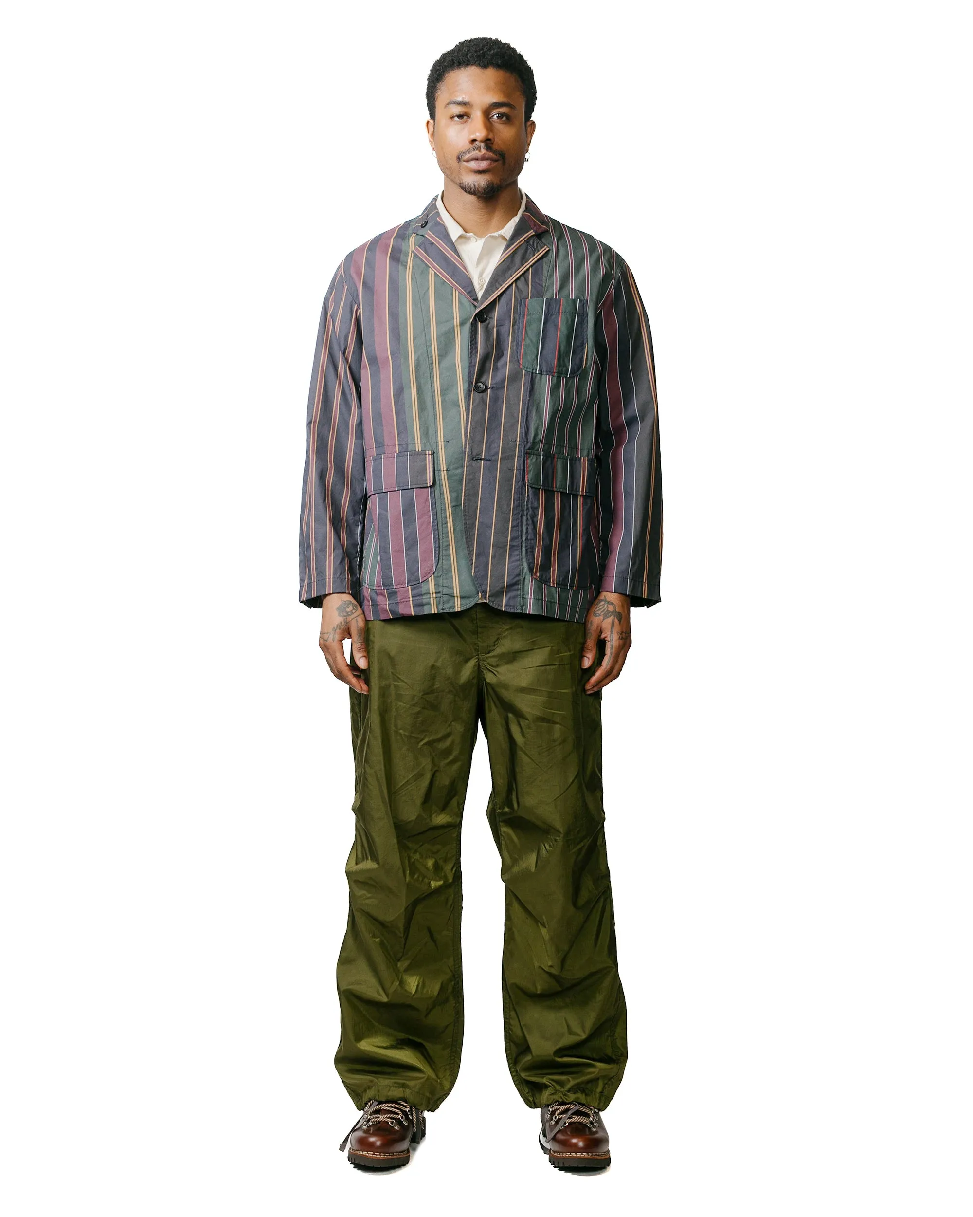 Comfortable Forest Hooded Neck Engineered Garments Over Pant Olive Nylon Ripstop