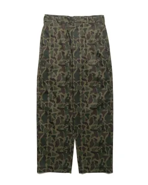 Engineered Garments Workaday Chino Pant Olive Camo 6.5Oz Flat Twill Comfortable Elastic Unconquerable