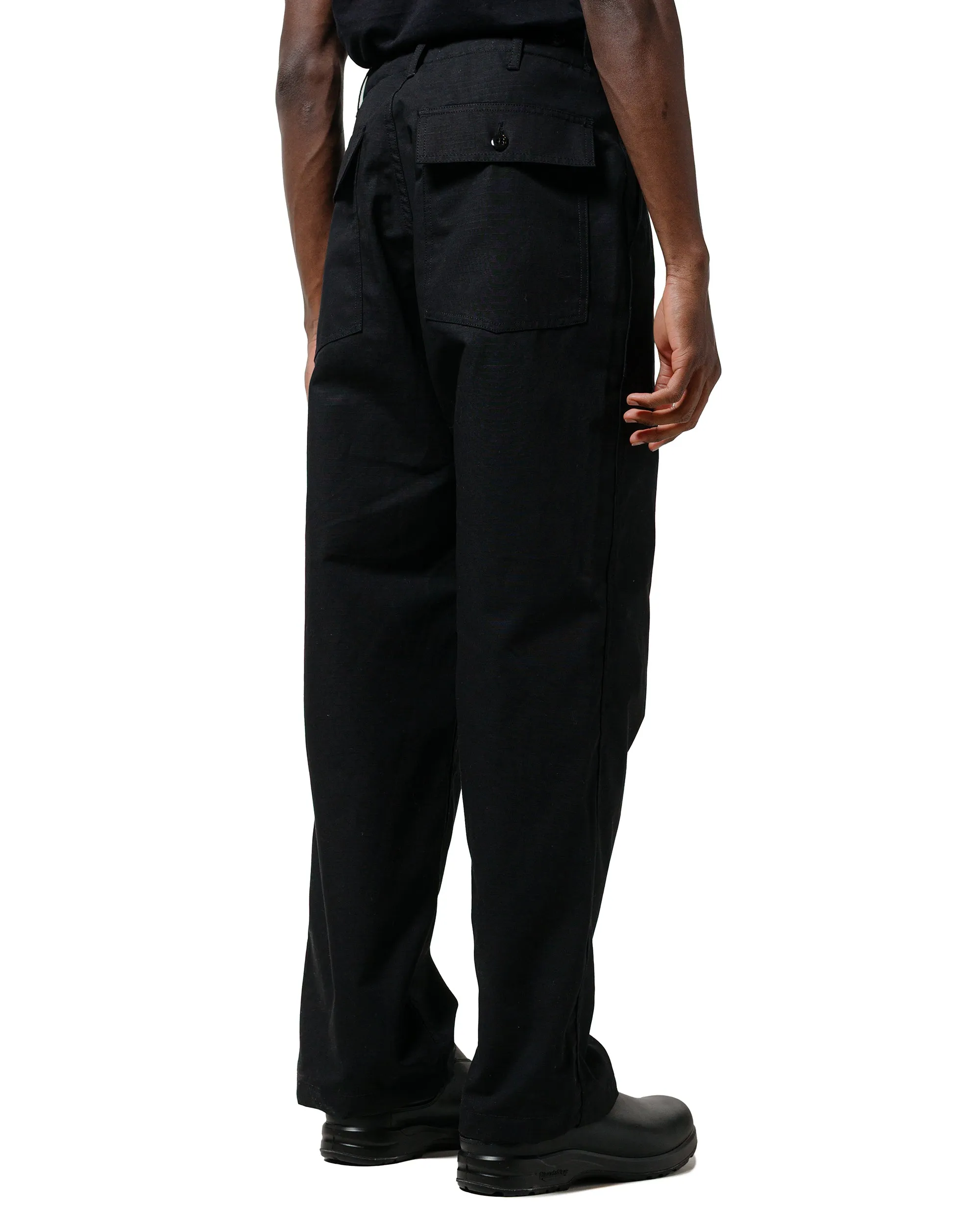 Brand Presentation Comfortable Drawstring Width Engineered Garments Workaday Fatigue Pant Black Cotton Ripstop
