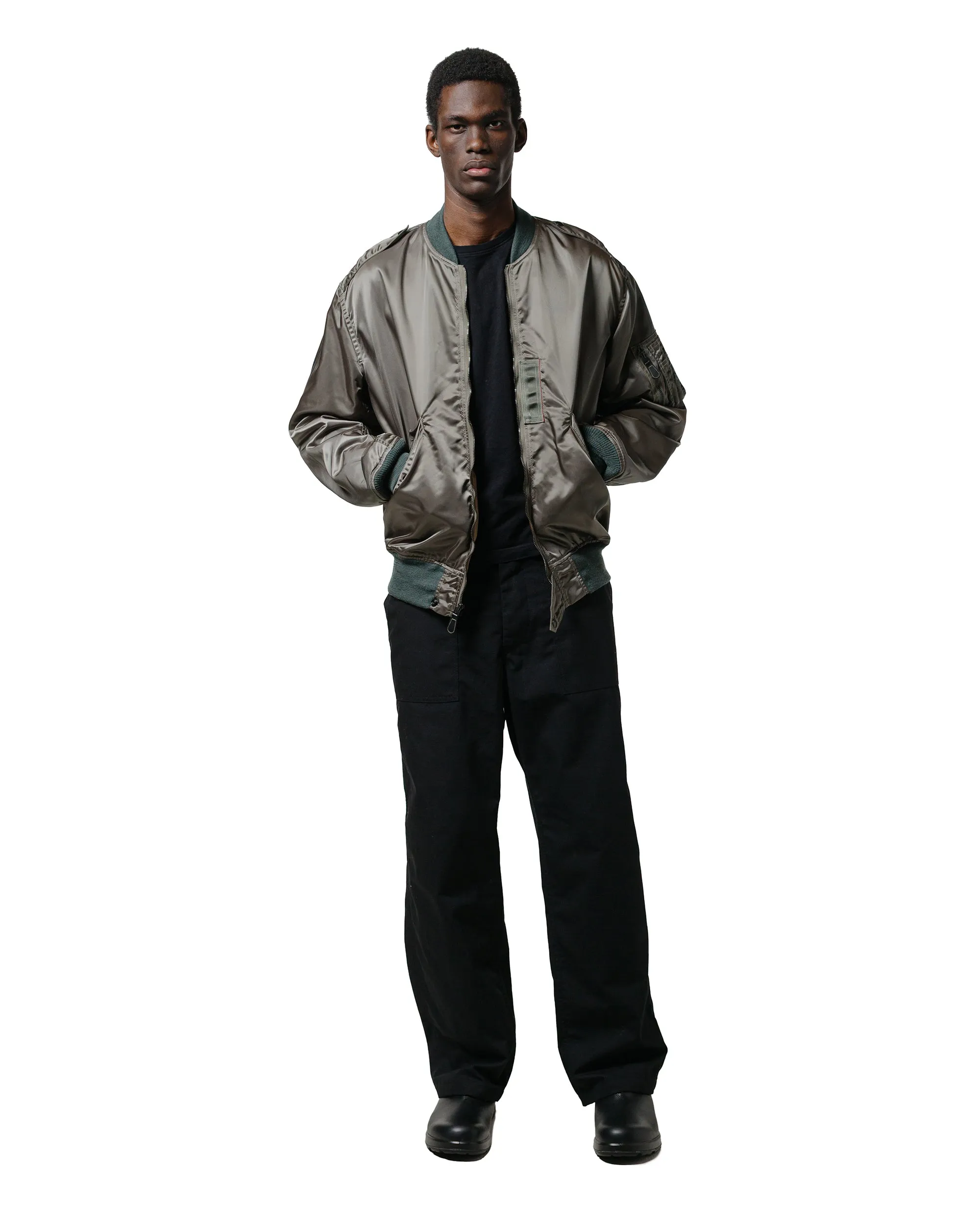 Comfortable Maintenance Engineered Garments Workaday Fatigue Pant Black Cotton Ripstop