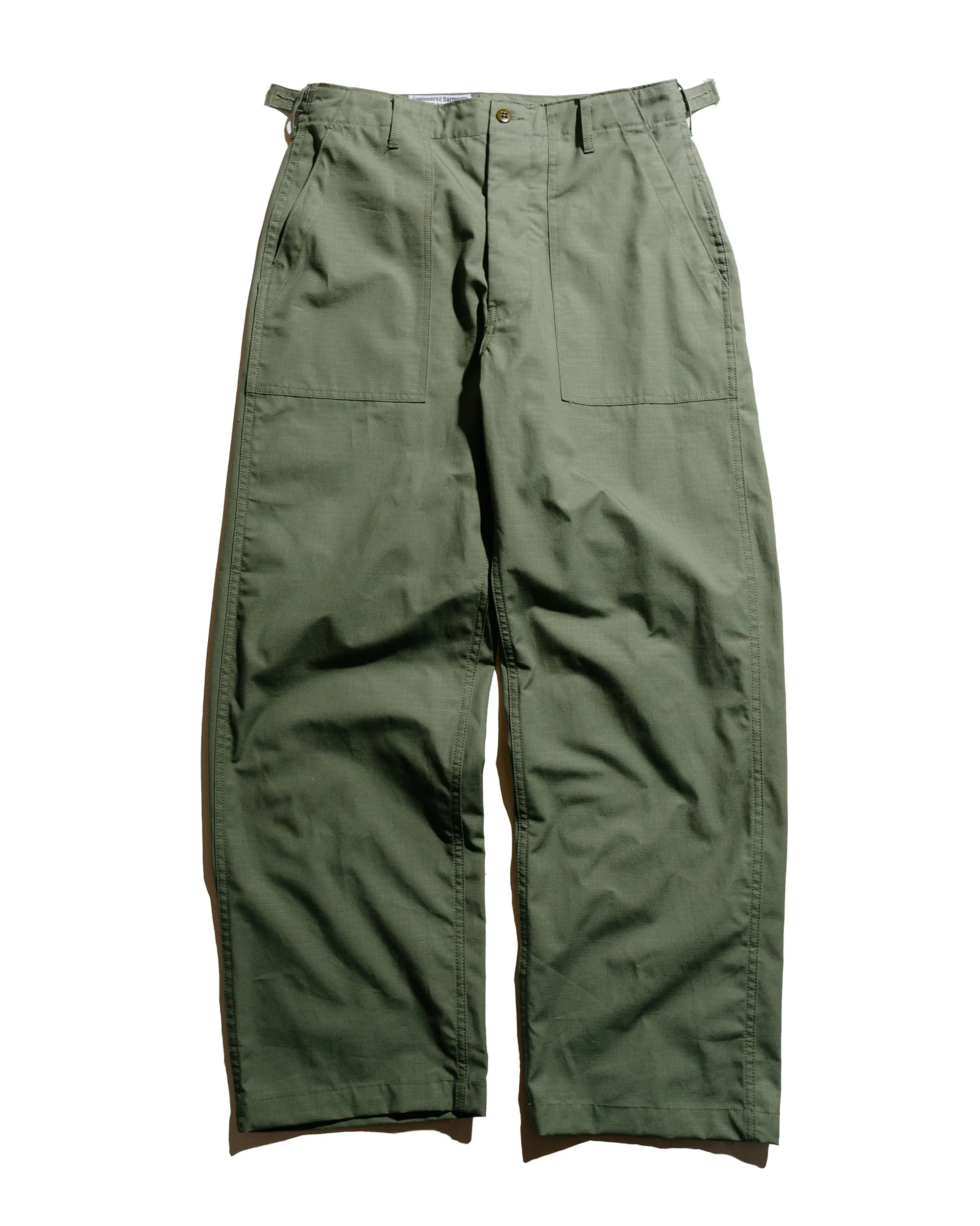 Comfortable Watch Engineered Garments Workaday Fatigue Pant Olive Cotton Ripstop