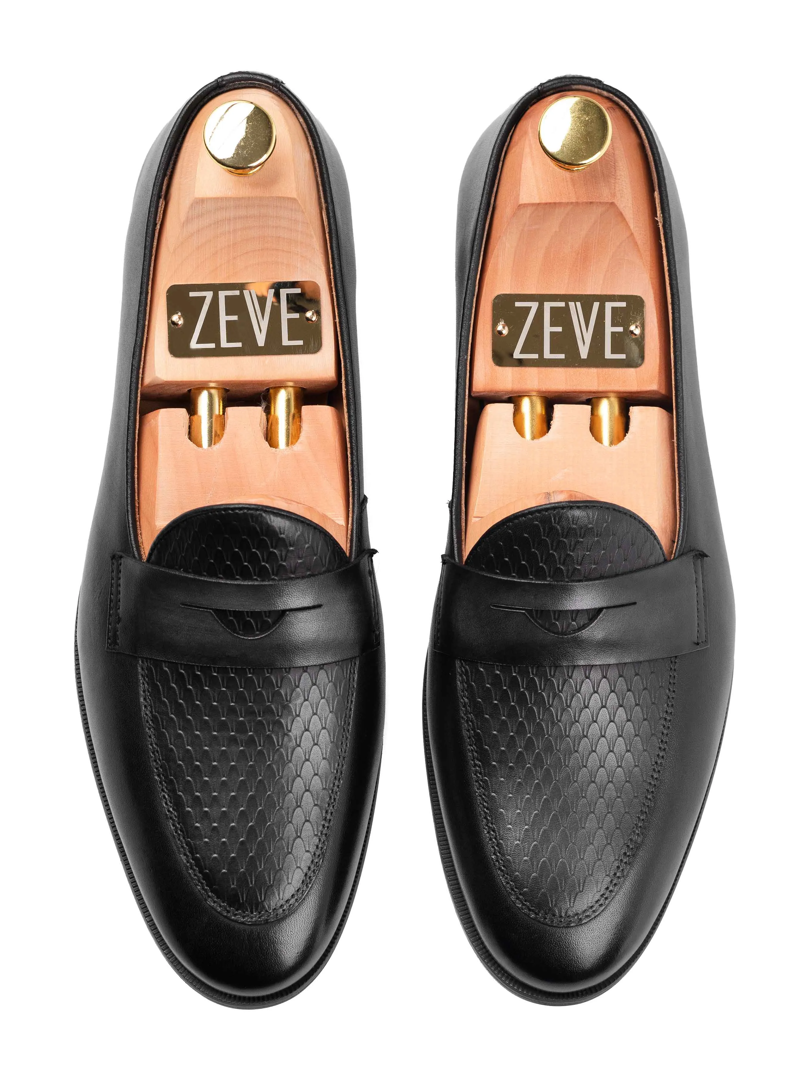 Enzo Belgian Loafer - Solid Black Fashion Style Comfortable Fixed Gear Bike Wading Shoes