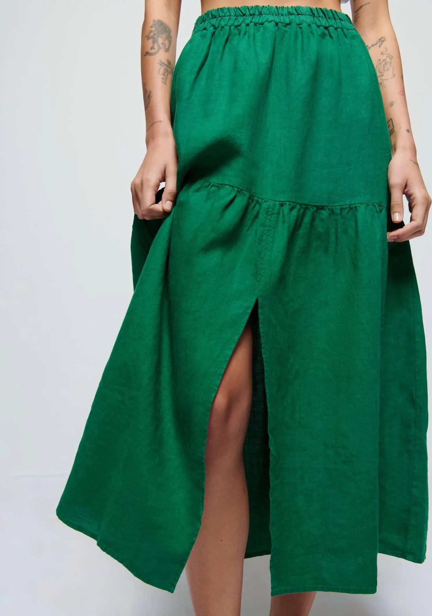 Jupe Esmeralda en Vert Verdoyant