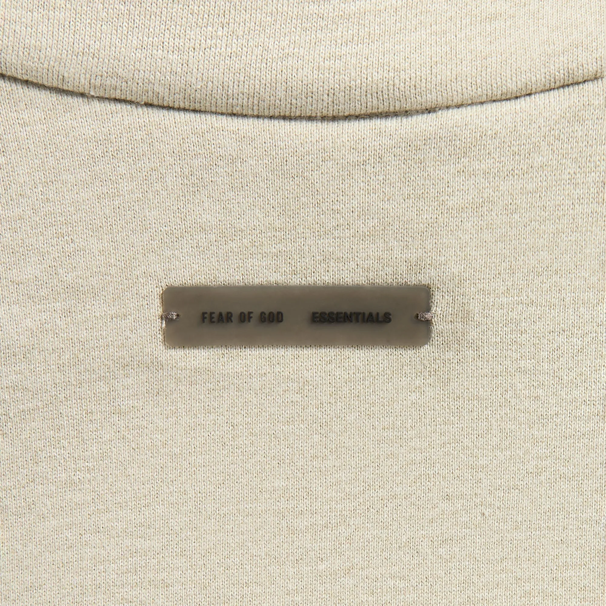 Medium-Weight Fabric Essentials Modern Fit Fleece Track Jacket - Heather Stone / Cloud White
