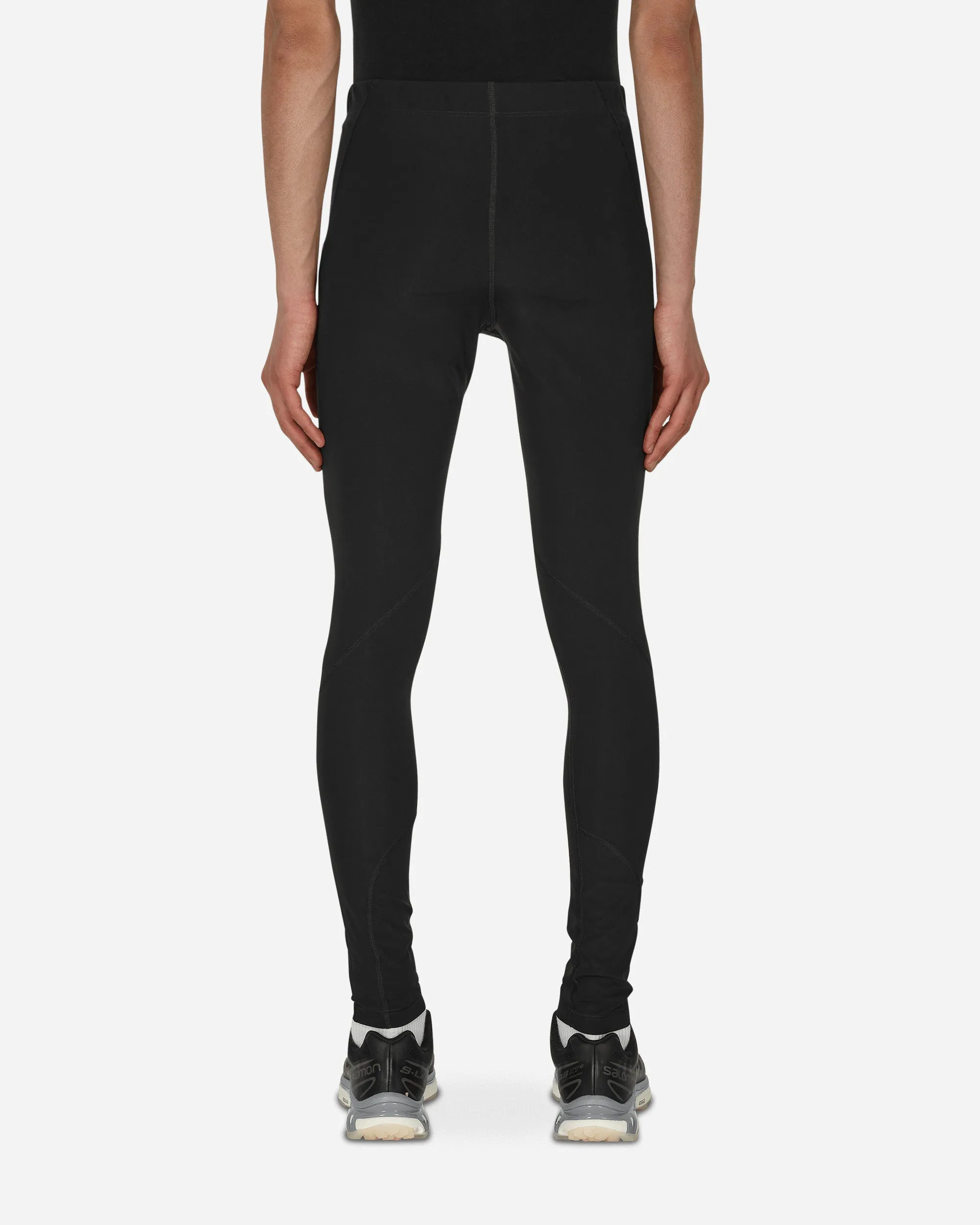 Technical Leggings Black Chevron Pattern