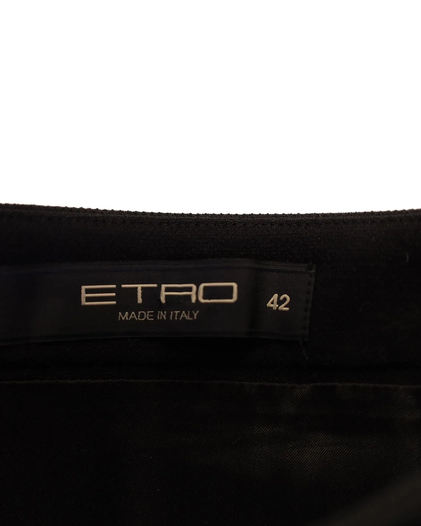 Jupe crayon longueur genou Etro en rayonne noire