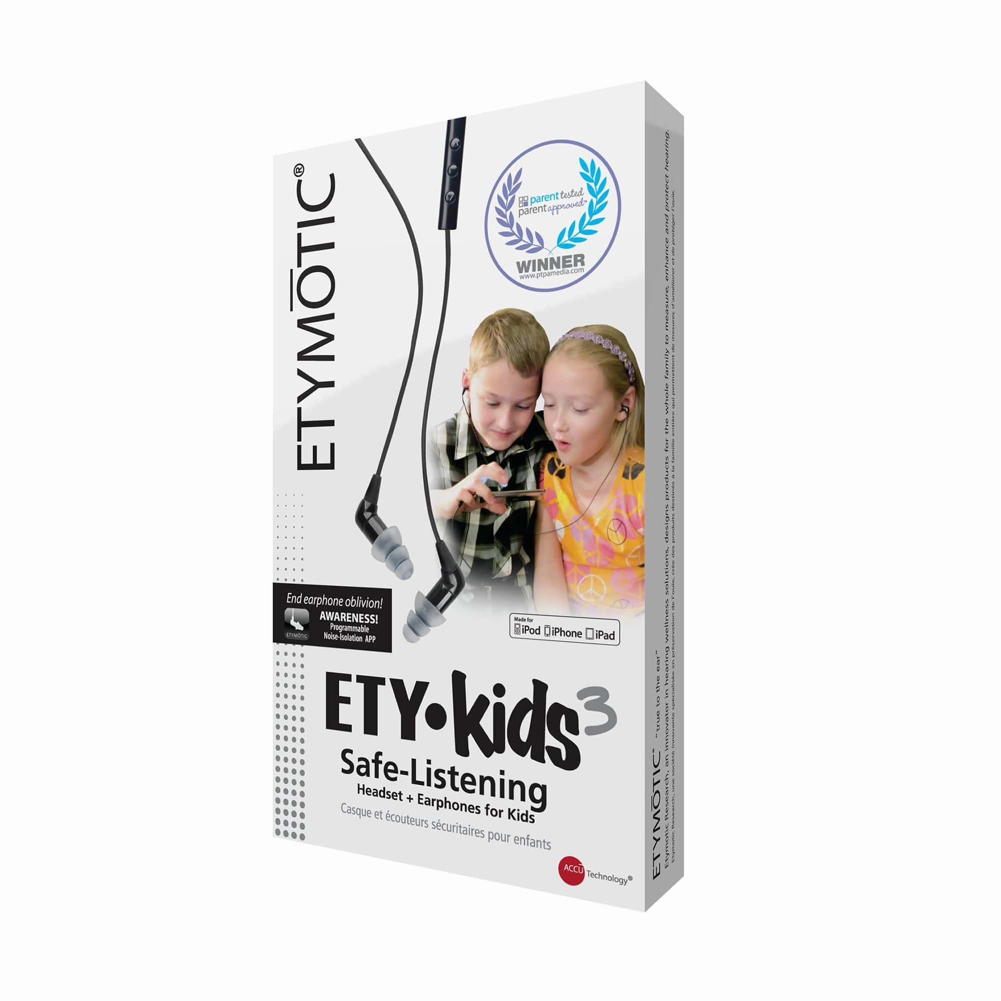 Etymotic EK3 Kids In Ear-Earphones with Headset
