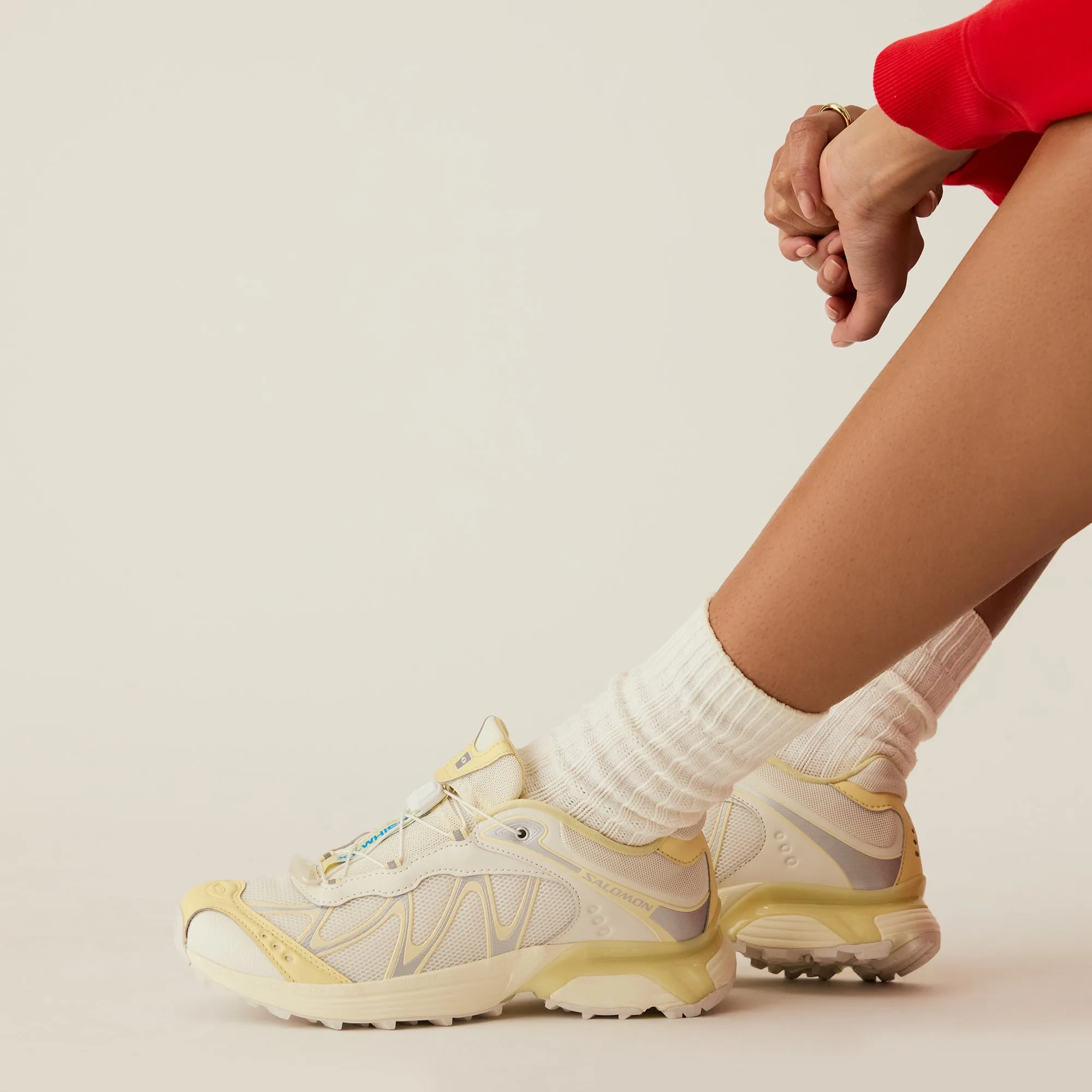 Kith For Salomon Xt-Whisper - Vanilla / Transparent Yellow / Silver Step Out Boldly