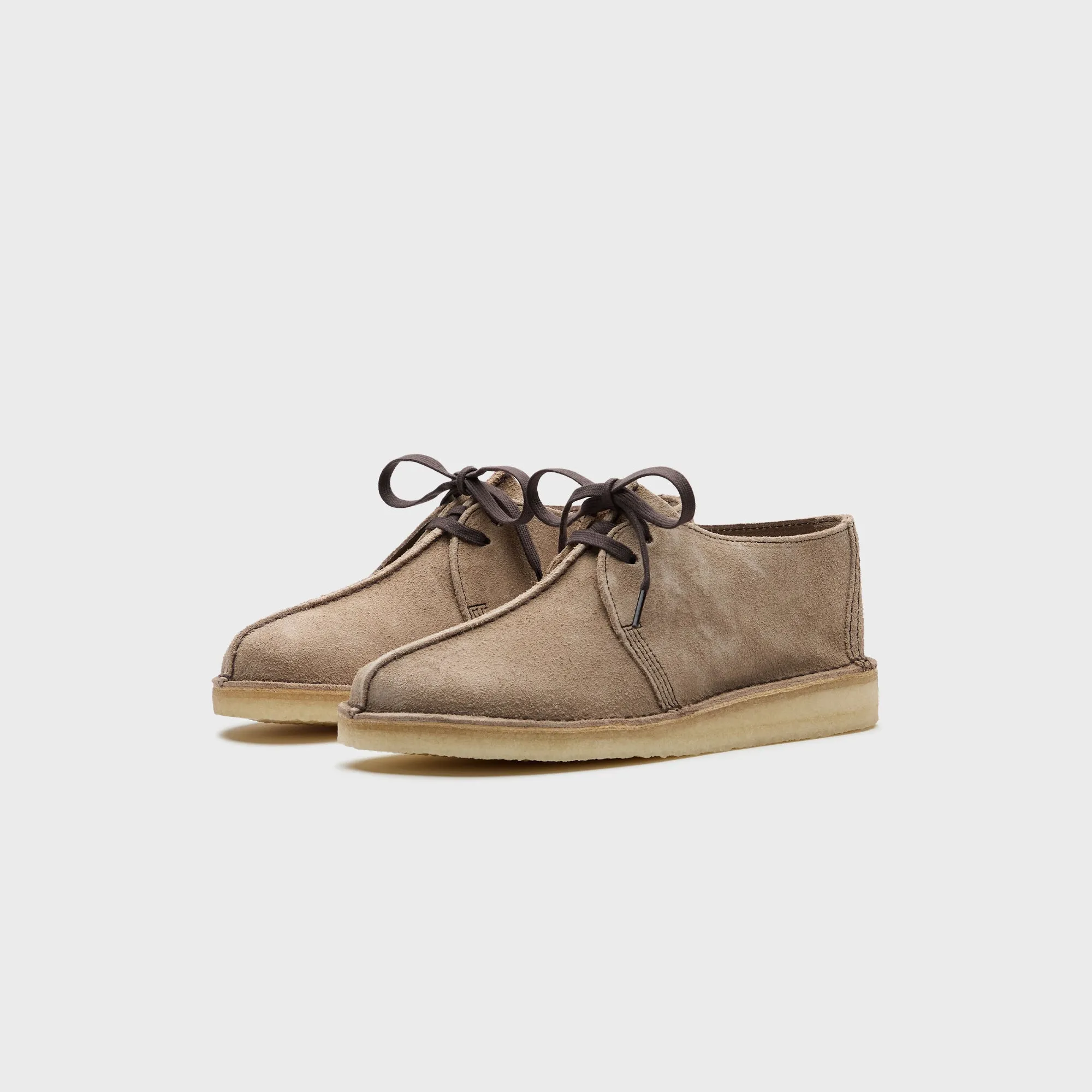 Clarks Desert Trek - Wolf Suede Light Cushion Comfortable Synthetic Llama