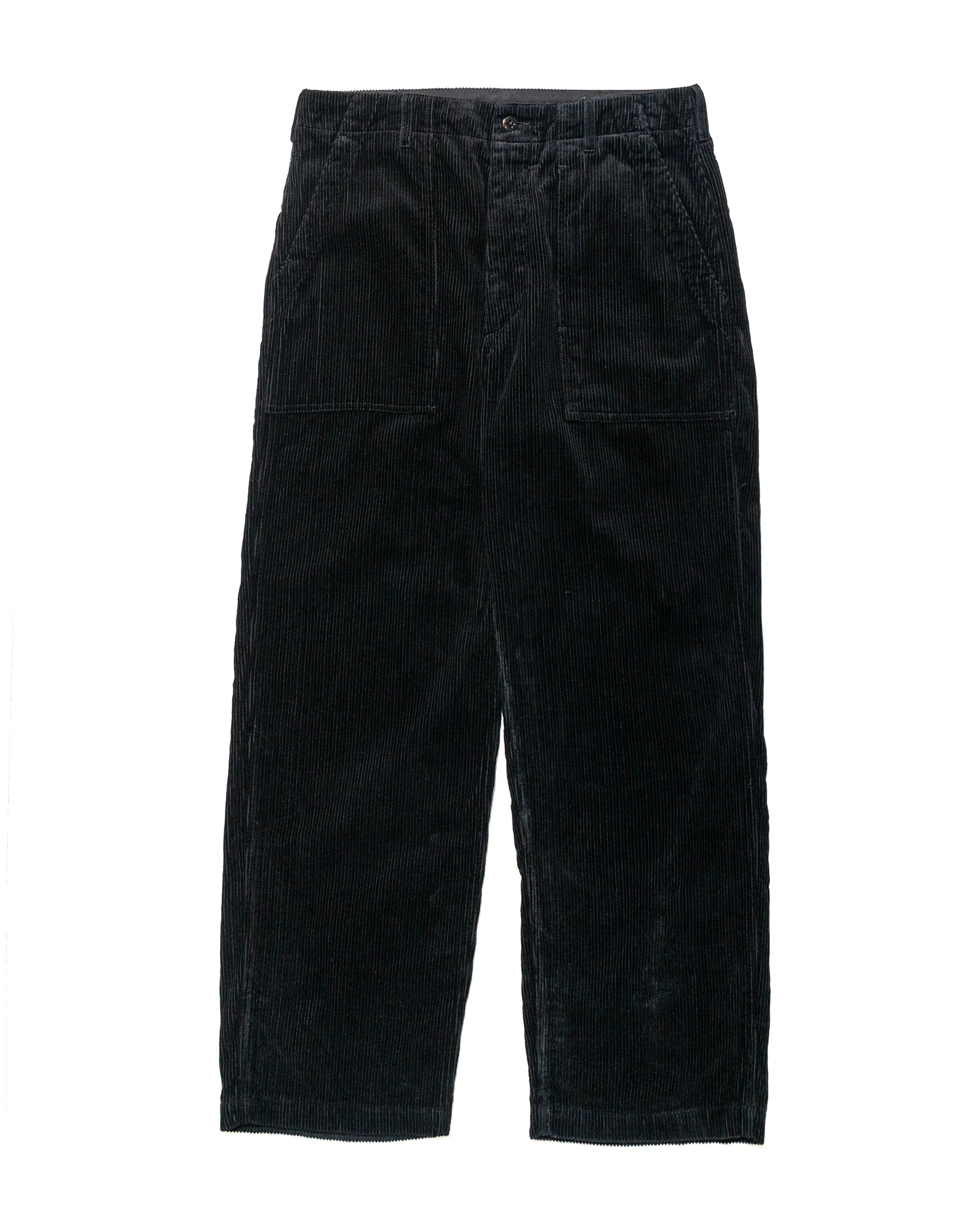 Engineered Garments Fatigue Pant Black Cotton 8W Corduroy Windstopper-Fit