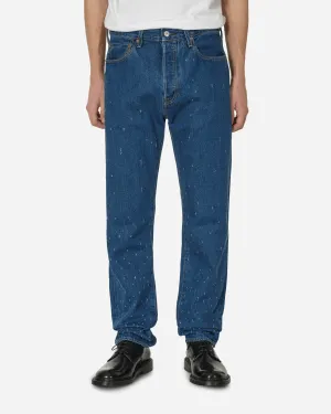 1980'S 501 Jeans Blue Soccer Wear