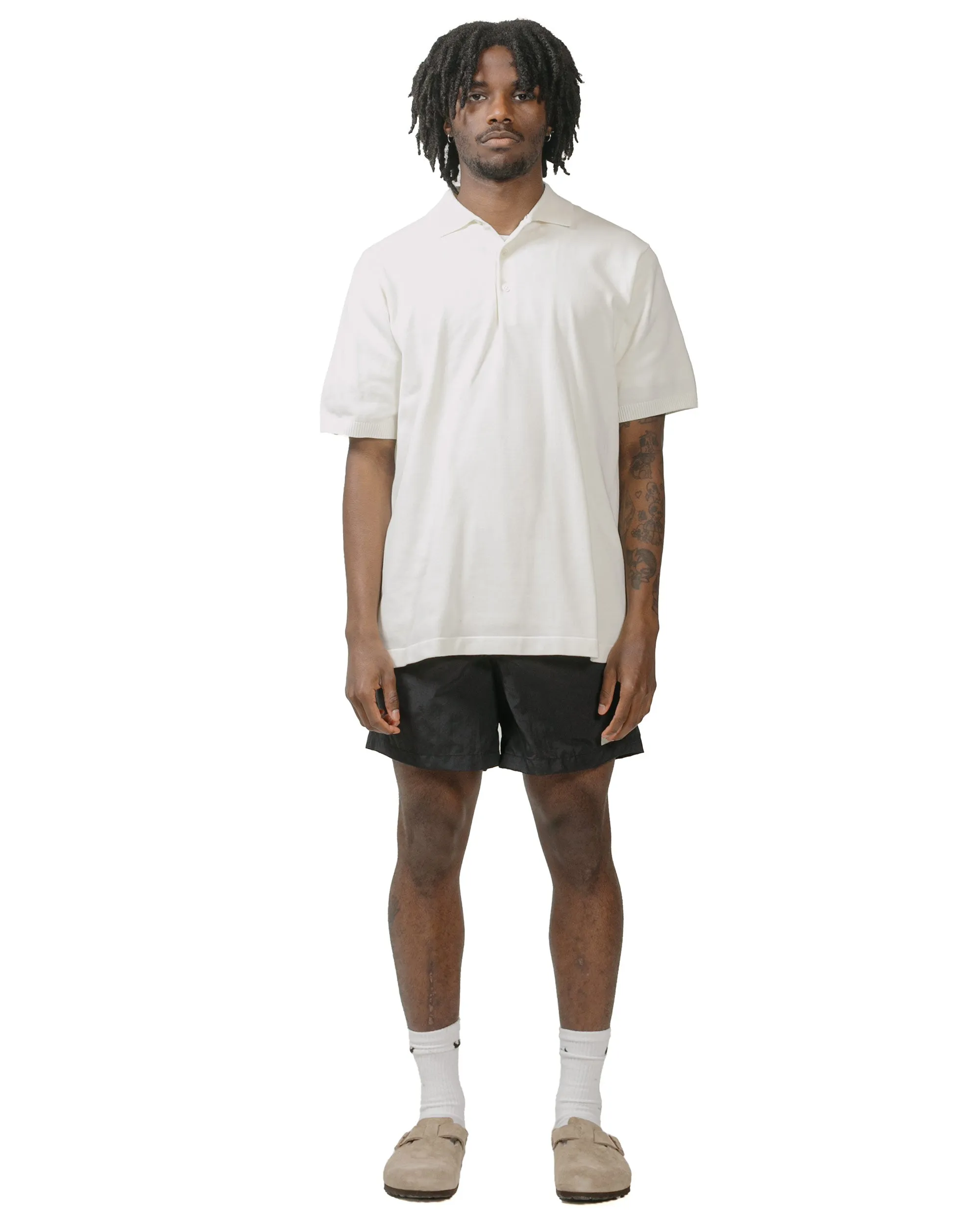 Windproofness Feature Wood Grain Bather Solid Black Swim Trunk
