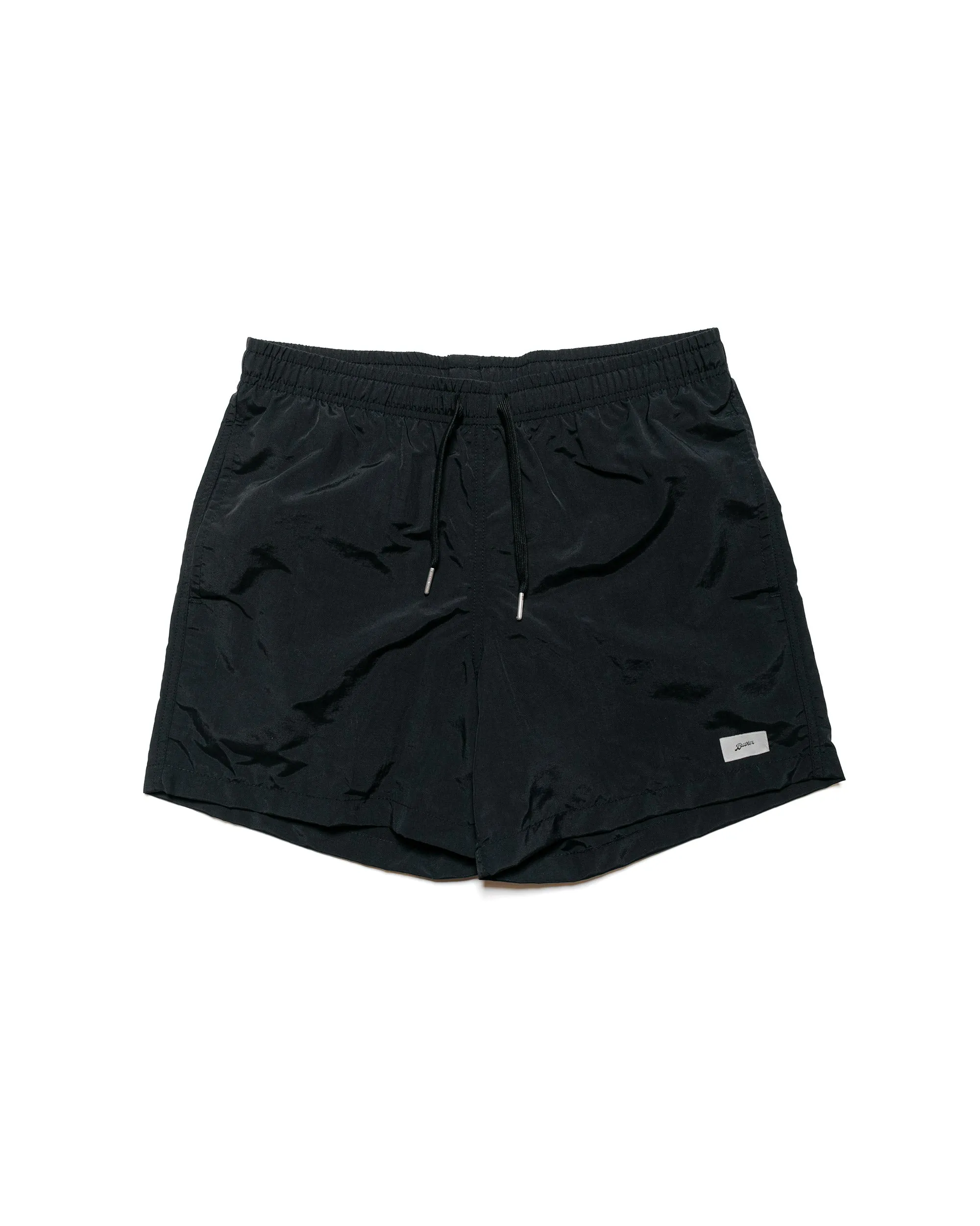 Bather Solid Black Swim Trunk More Comfortable Comfortable Waistband Opening