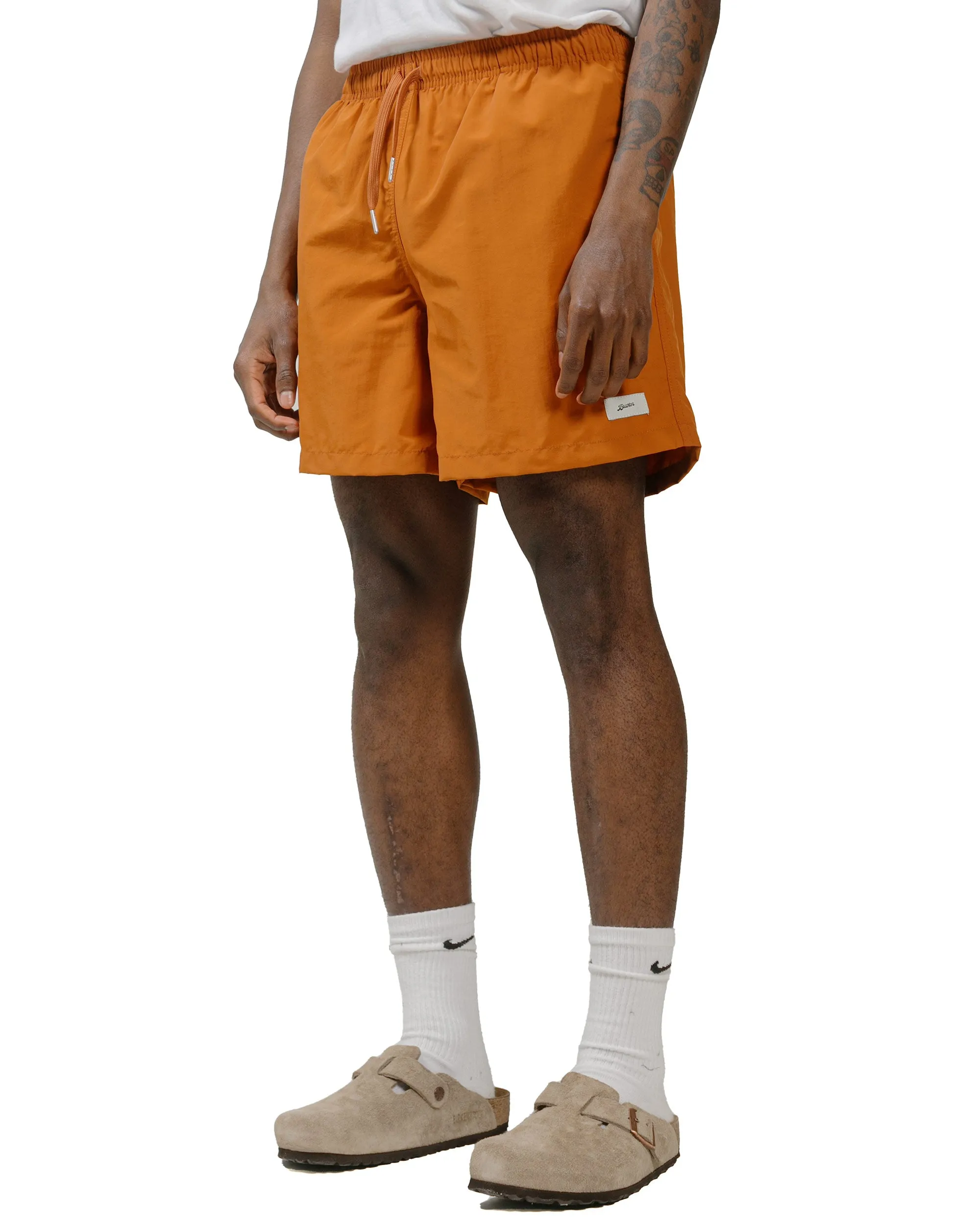 Non-Stretch Fabric Music Kit Bather Solid Ginger Swim Trunk