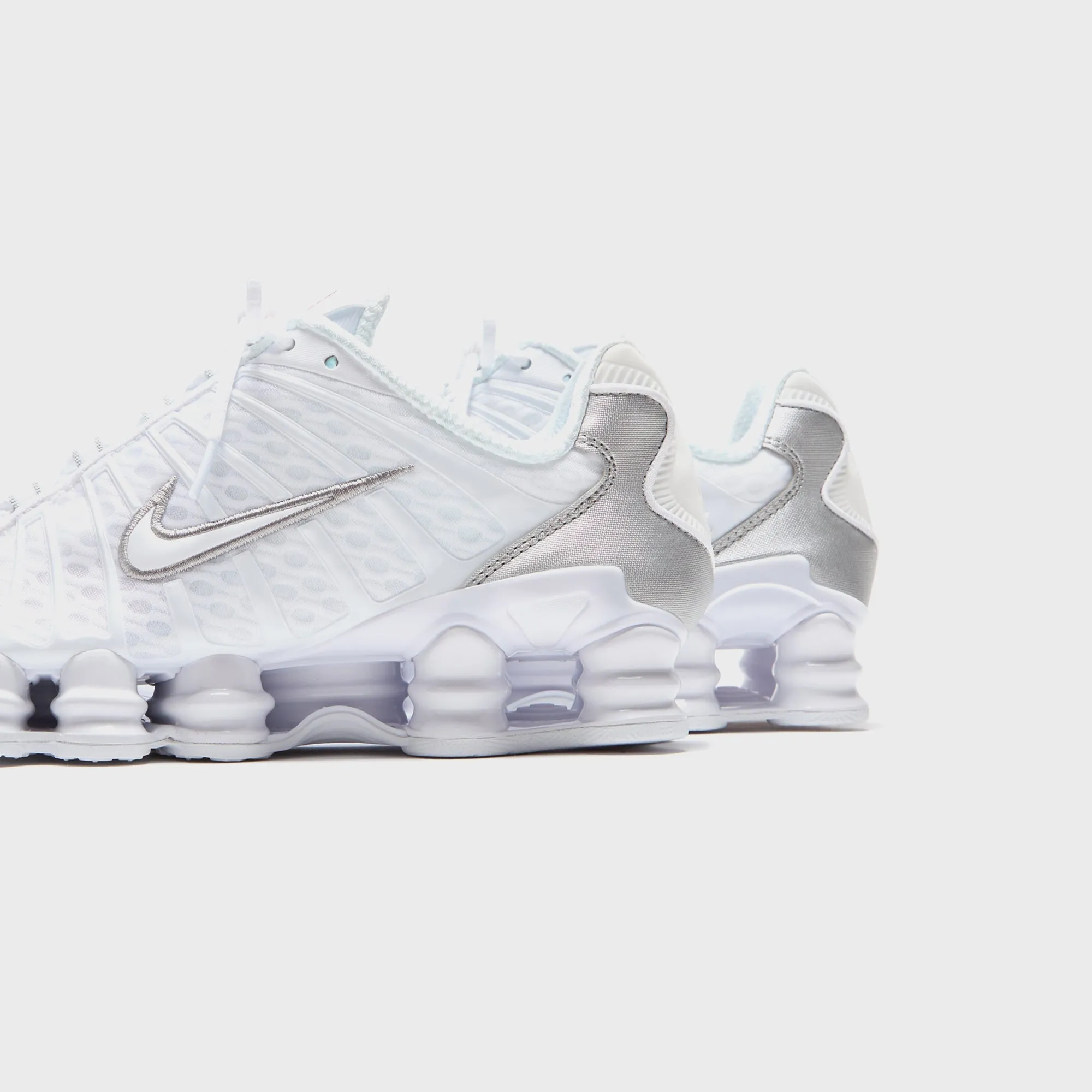 HighCut Nike Shox Tl - White / Metallic Silver / Max Orange