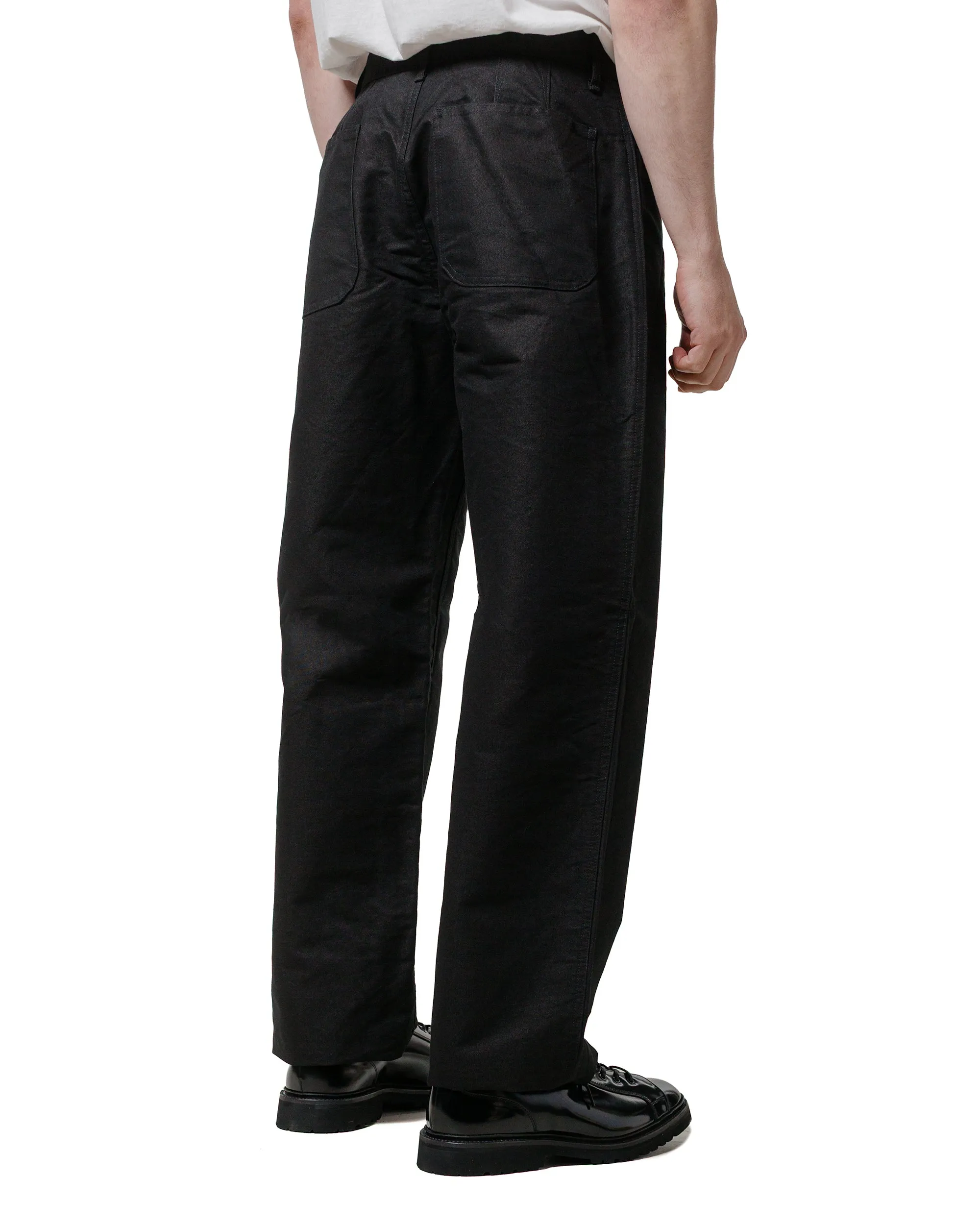 Comfortable Preppy James Coward 5Pkt Jean Black Cotton Washi Duck