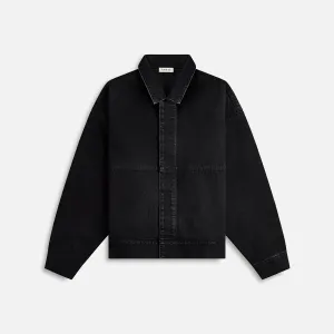 Fear Of God Denim Trucker Jacket - Black Printed Design