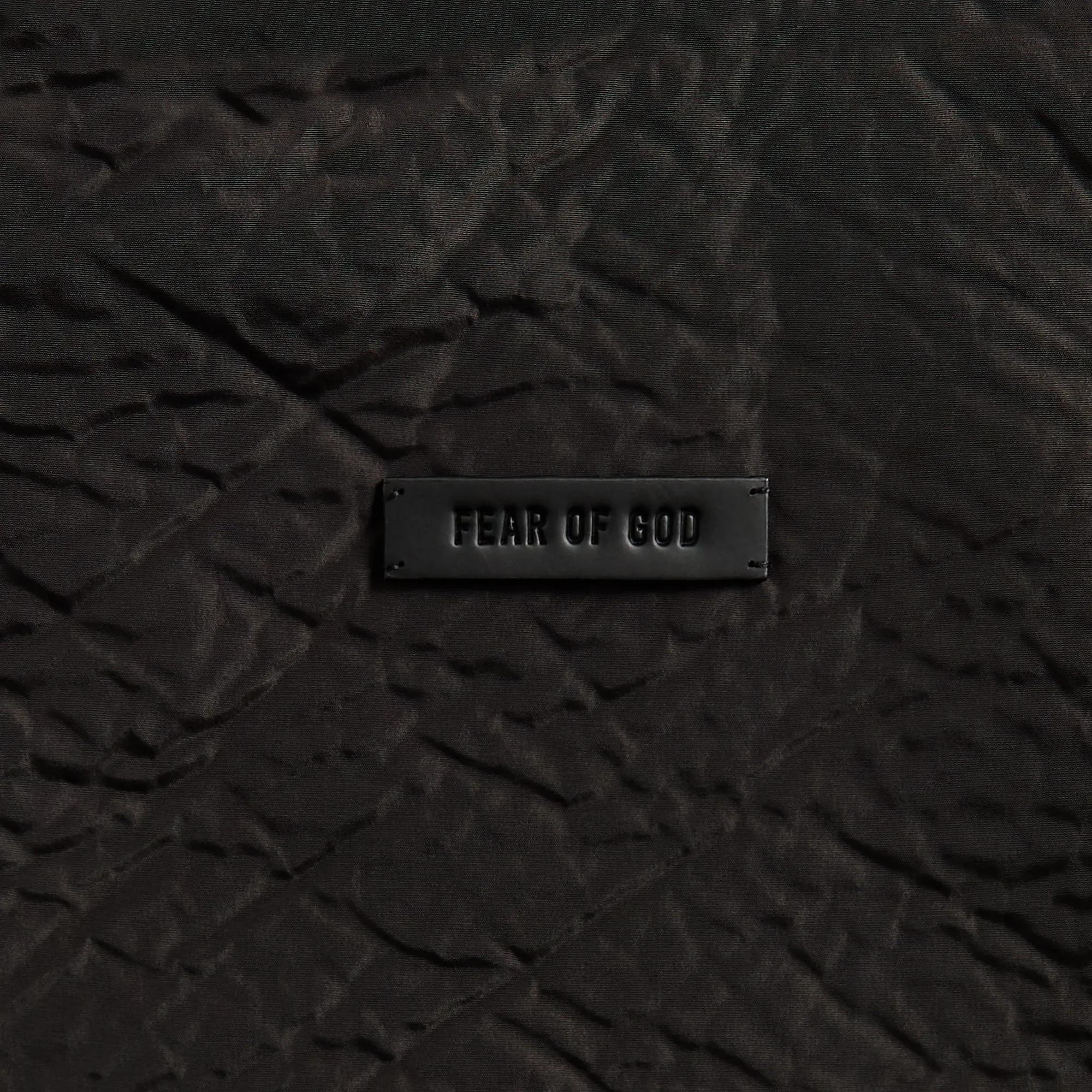 Fear Of God High Neck Track Jacket - Black Wind Resistant Quality