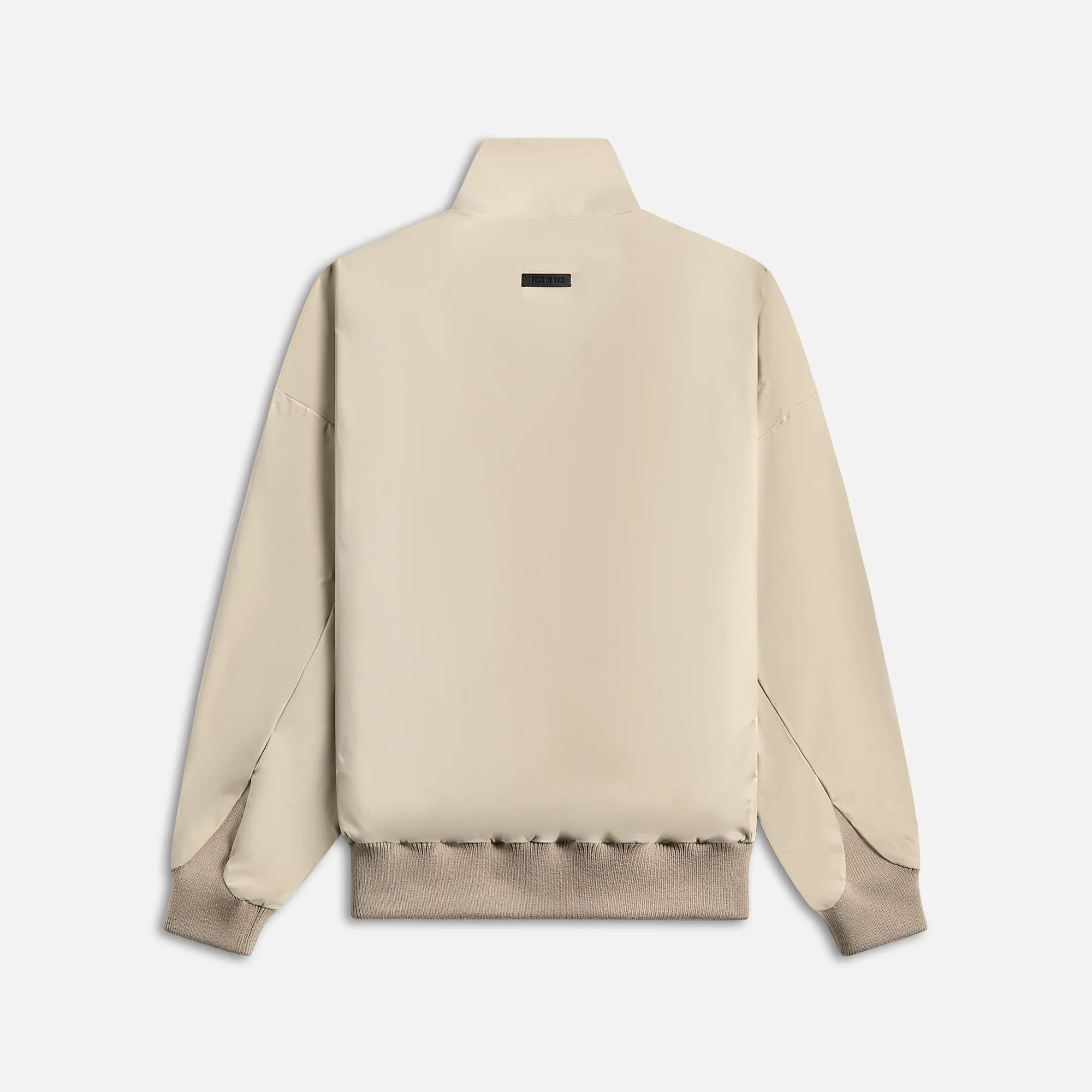 Fear Of God High Neck Track Jacket - Cement Comfortable Elastic Elastic Elastic Neckline