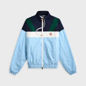 Casablanca Nylon Track Jacket - Blue Updated Look Anthrosphere