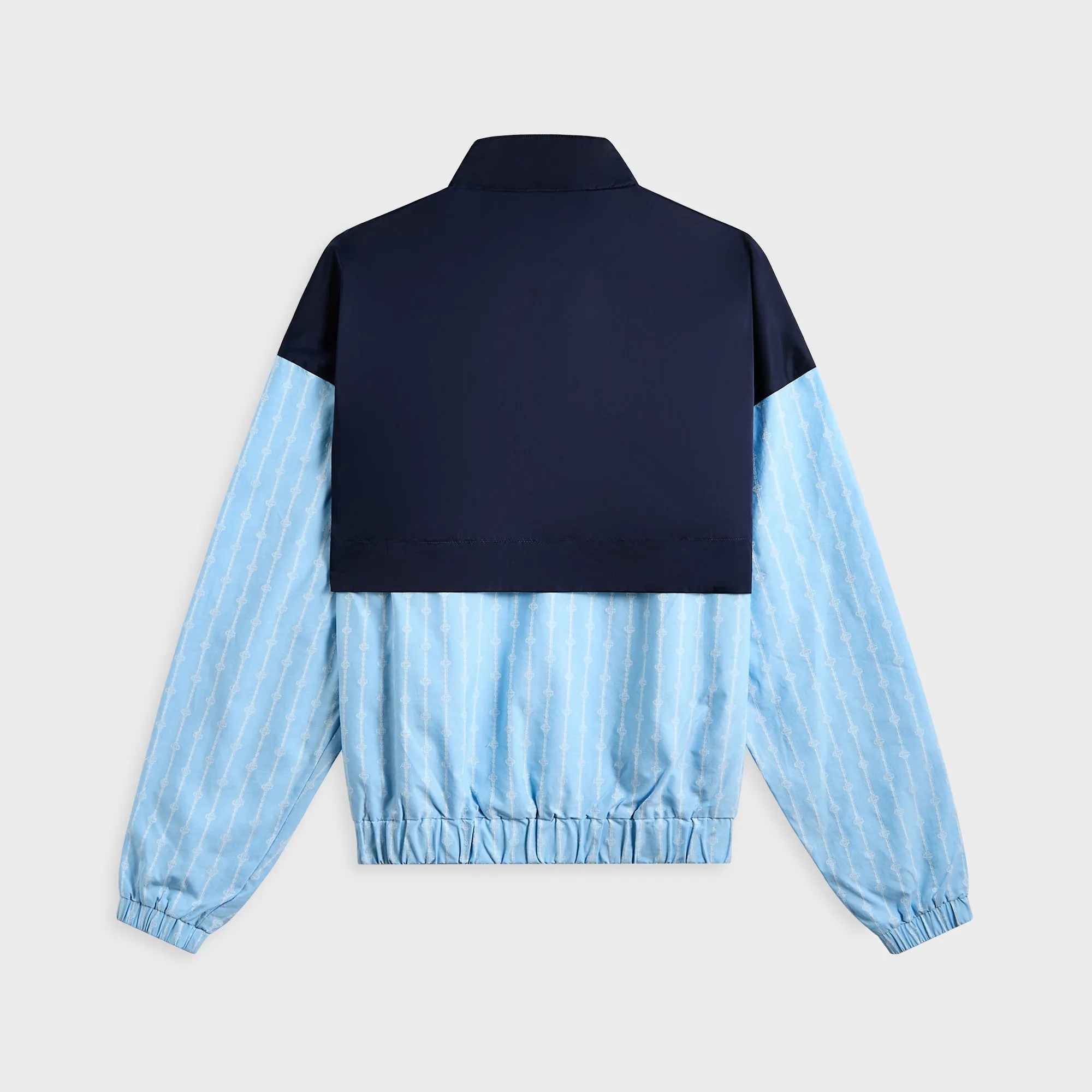 Casablanca Nylon Track Jacket - Blue Archery Elastic Ribbing