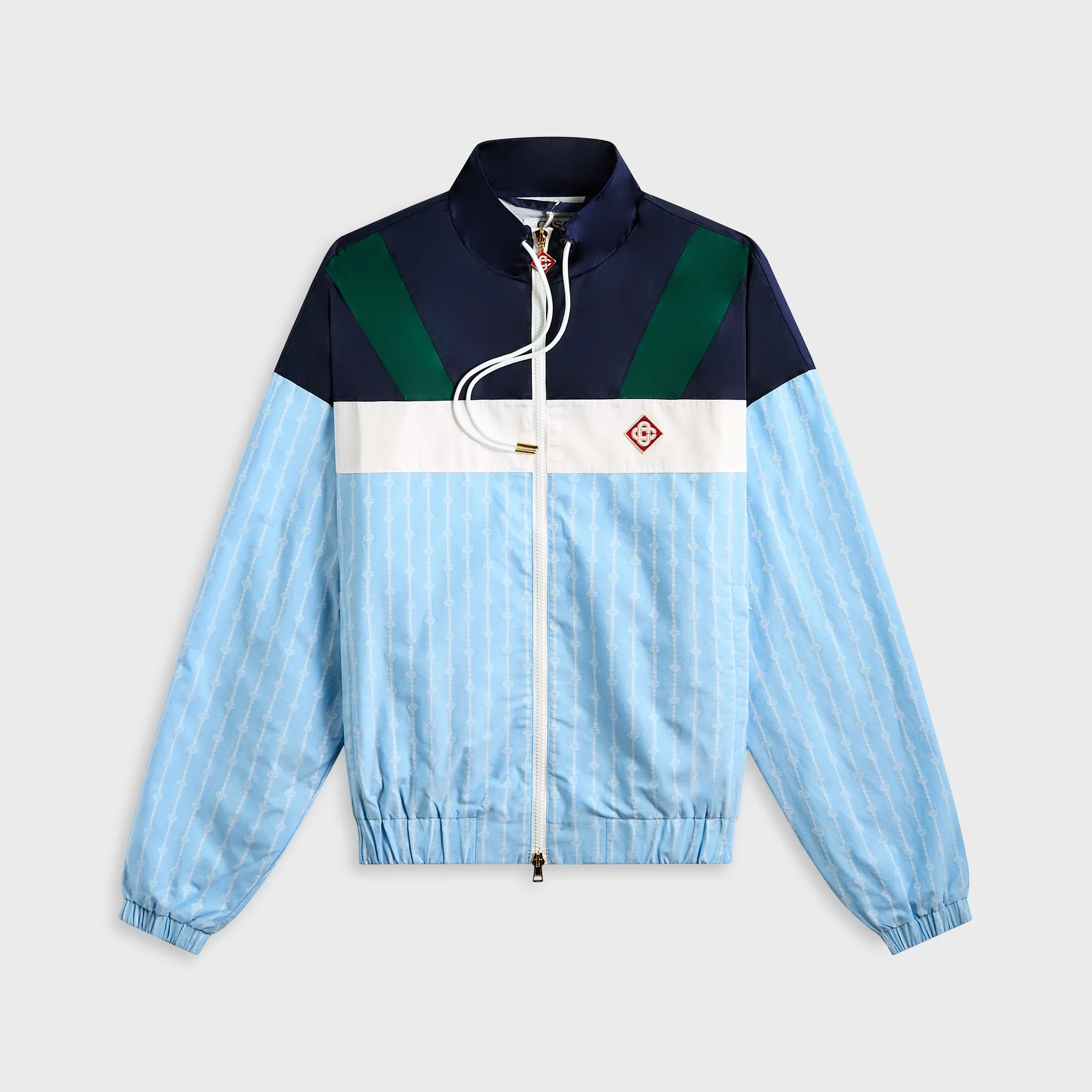 Casablanca Nylon Track Jacket - Blue Updated Look Anthrosphere