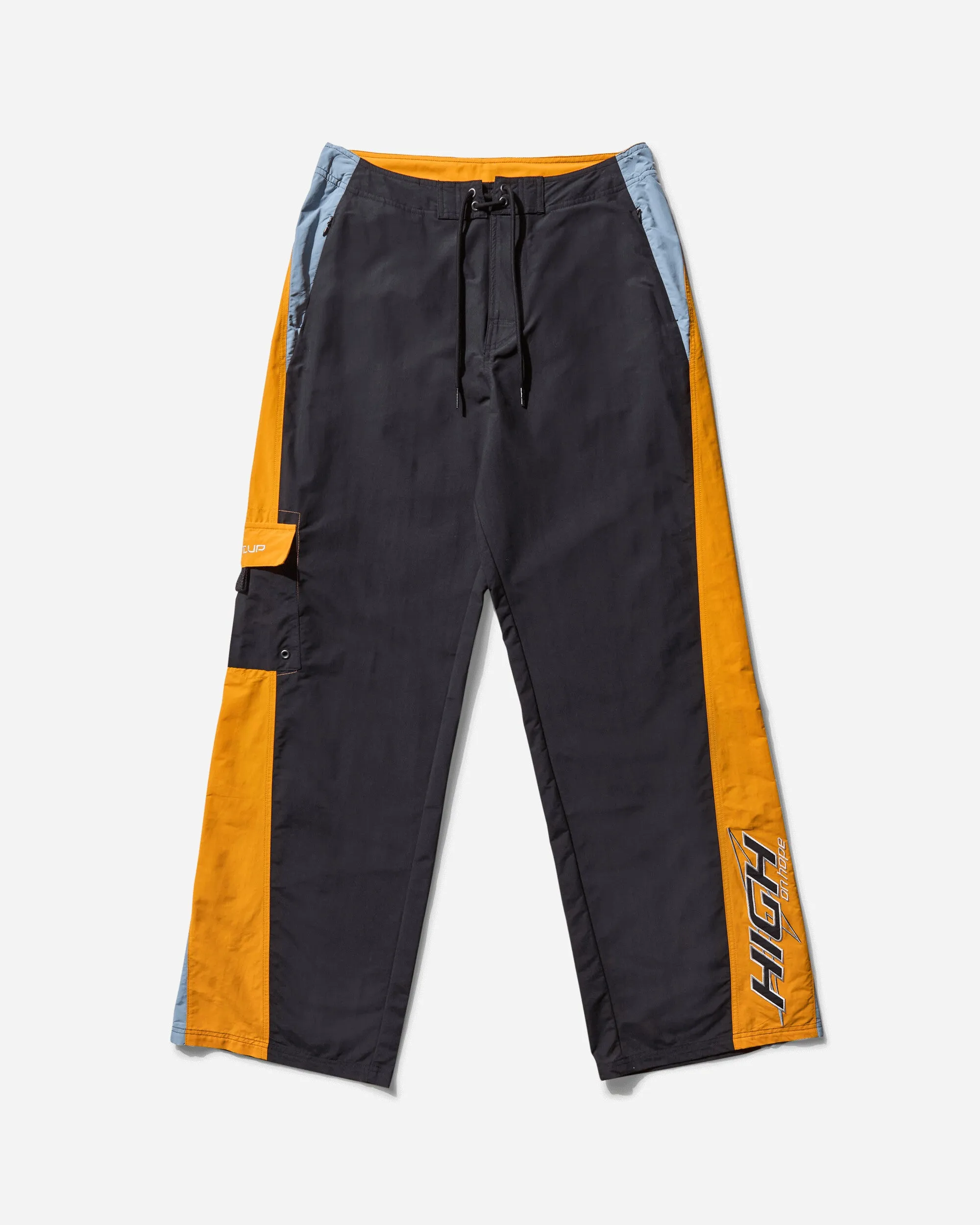 Men'S Board Short Trousers Black / Orange Anti-Shrink Feature