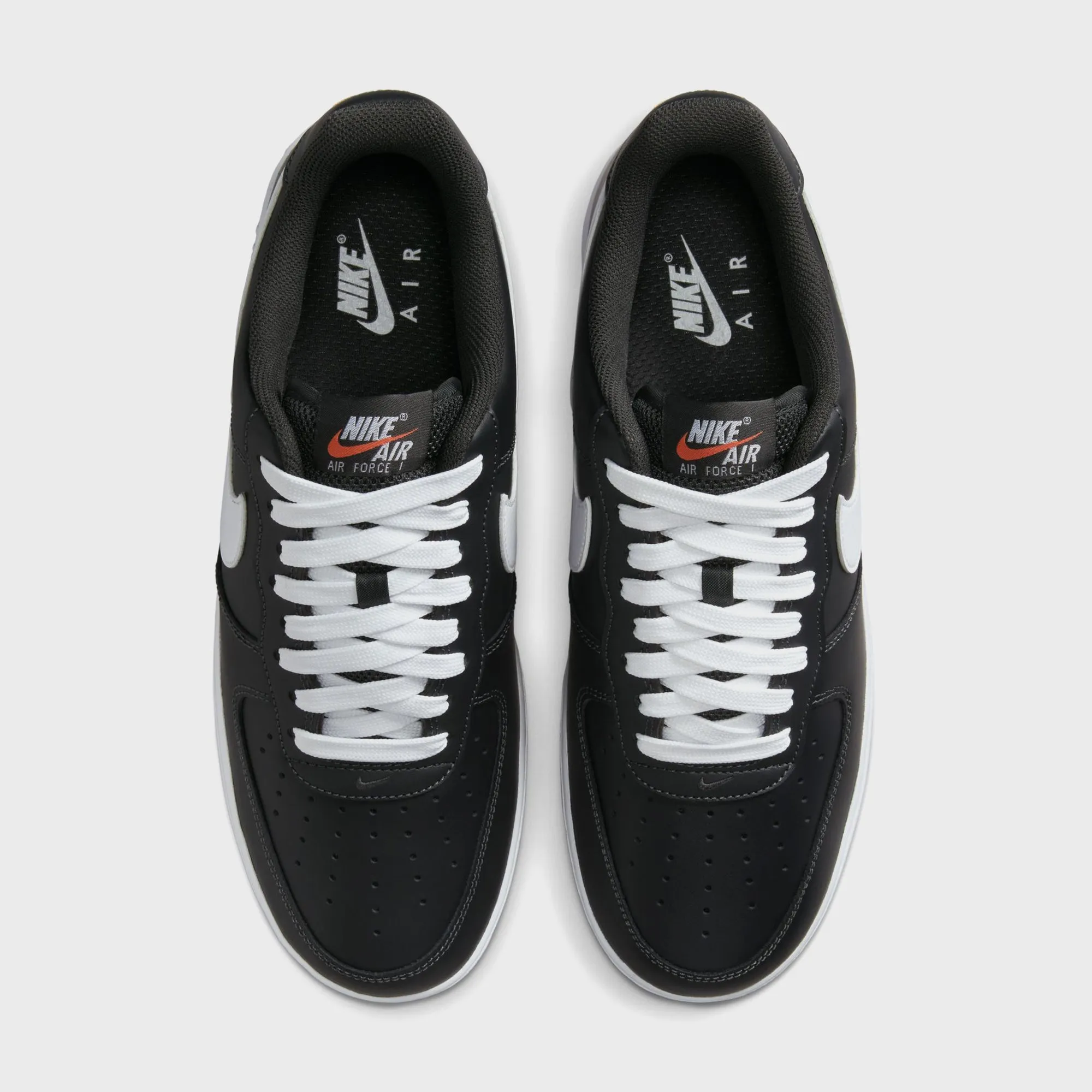 Nike Air Force 1 '07 Lv8 - Anthracite / Gum Breathable Mesh Type Stretchable Nubuck