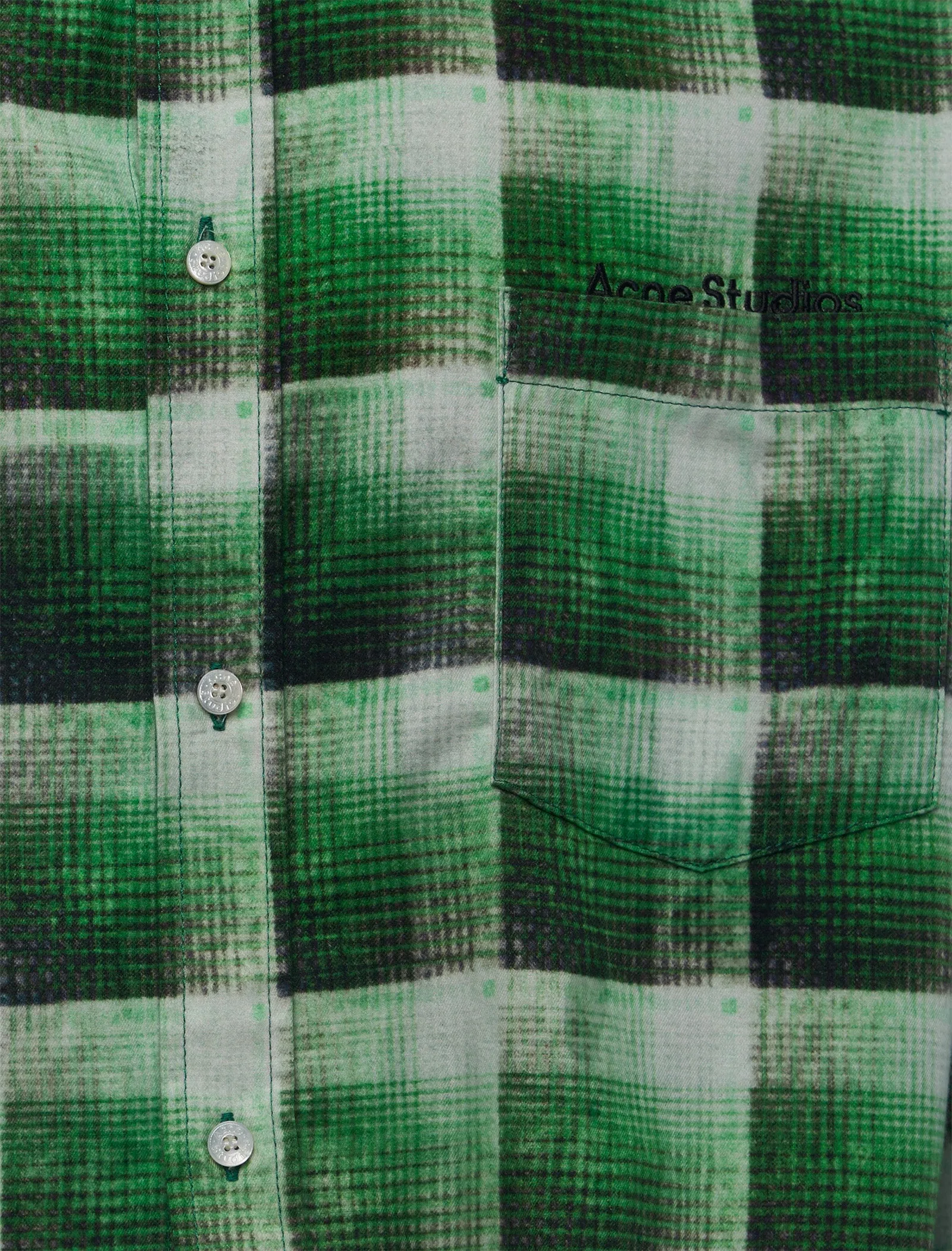 Zip Up Style Flannel Shirt