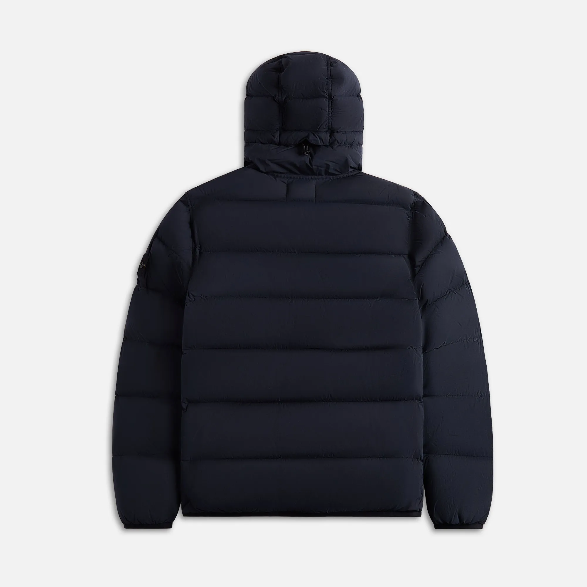 Shock - Absorbing Quality Stone Island Real Down Hooded Jacket - Navy Blue