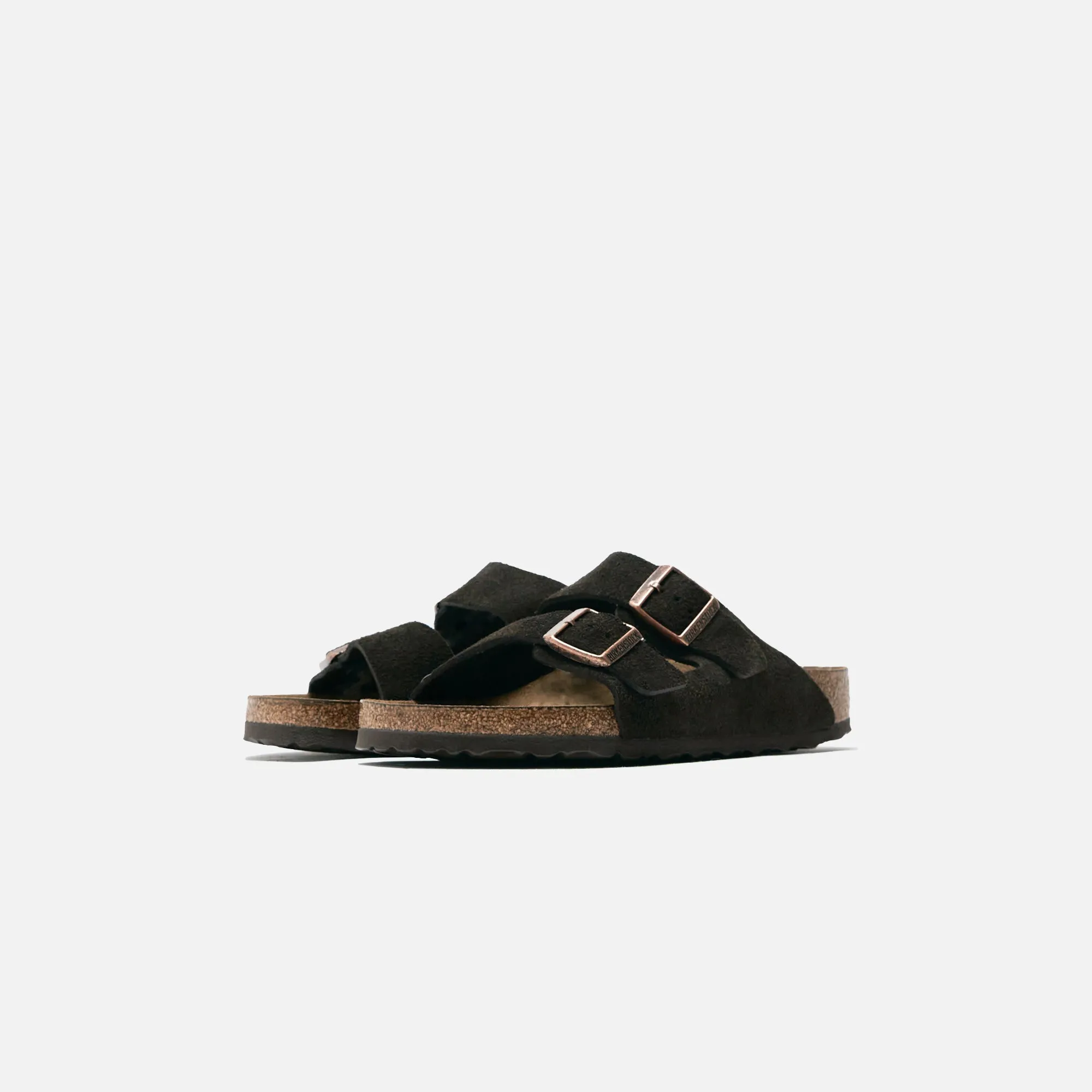 Birkenstock Arizona Soft Footbed - Mocha Suede Comfortable Clutching Padded Sides