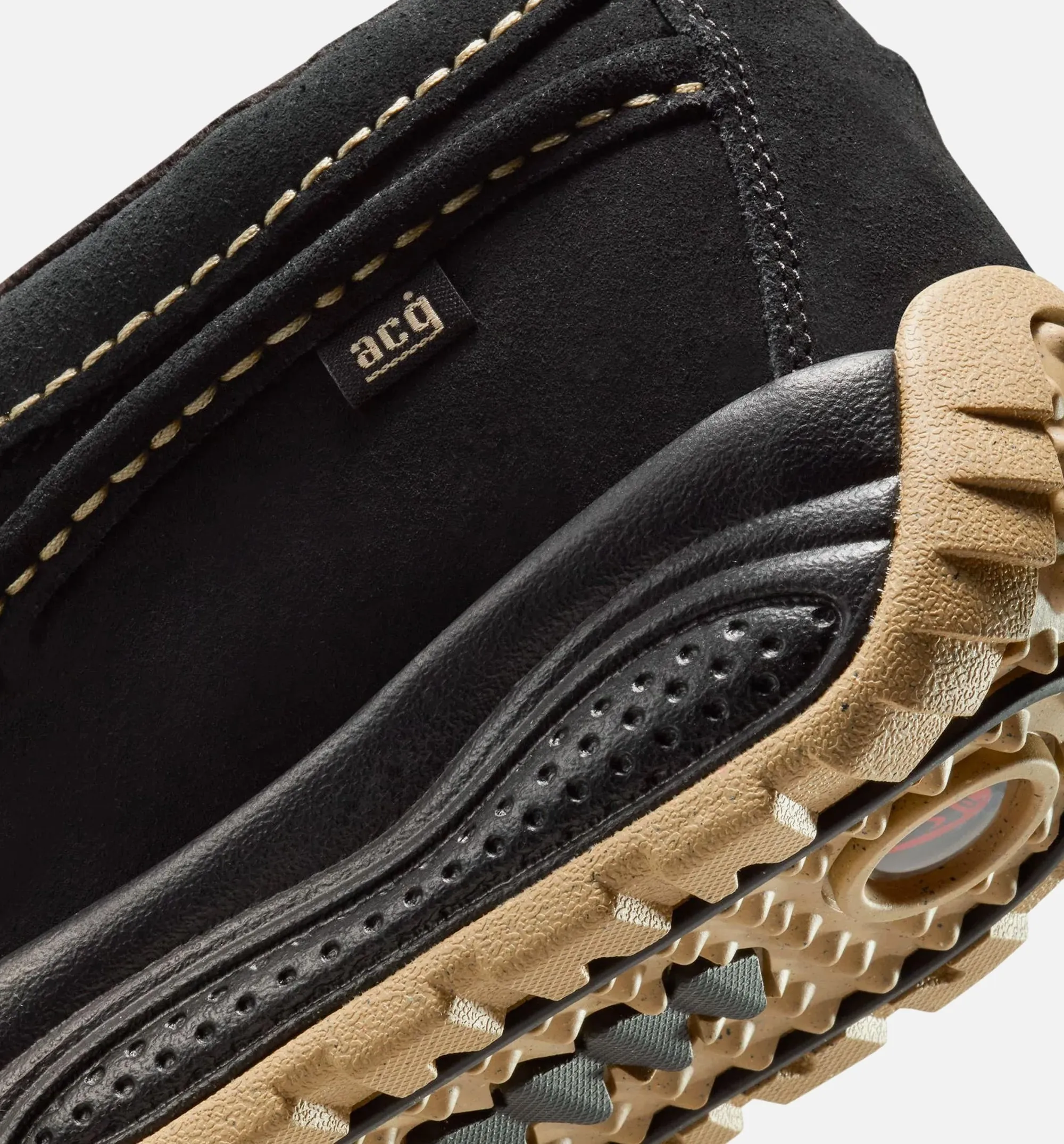 Acg Izy Khaki And Black Mens Lifestyle Shoe - Black Comfortable Fit Insole Material Construction
