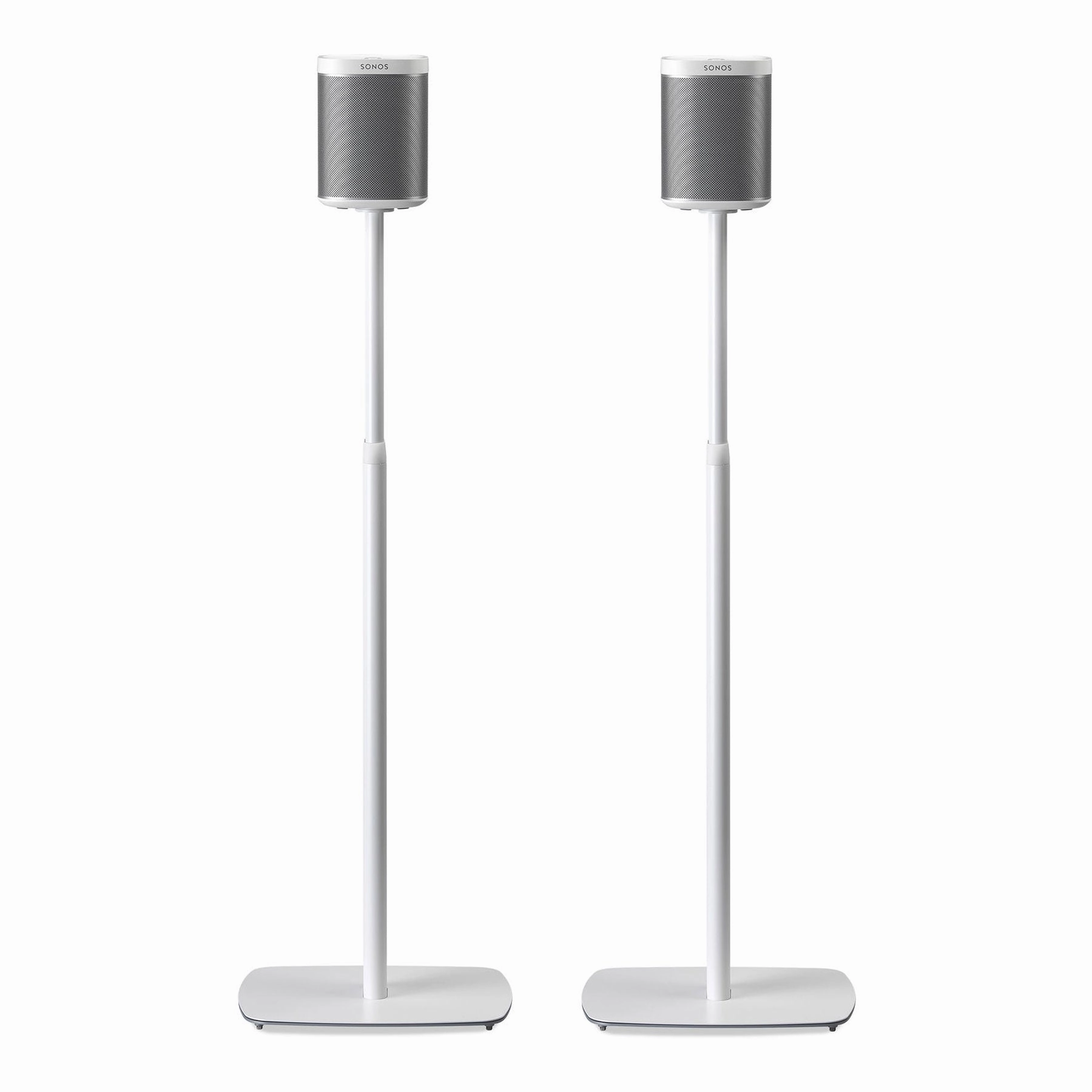 Flexson: Adjustable Floor Stand For Sonos 1 And Play 1 - White (Pair) (AAV-FLXS1AFS2011) hi-fi digital music server,hi-fi speaker wall mount,hi-fi amp upgrade