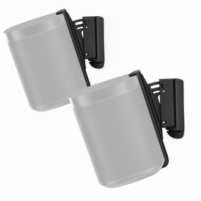Flexson: Wall Mount for Sonos One - Black (Pair) (AAV-FLXS1WM2021) hi-fi digital music server,hi-fi speaker wall mount,hi-fi amp upgrade