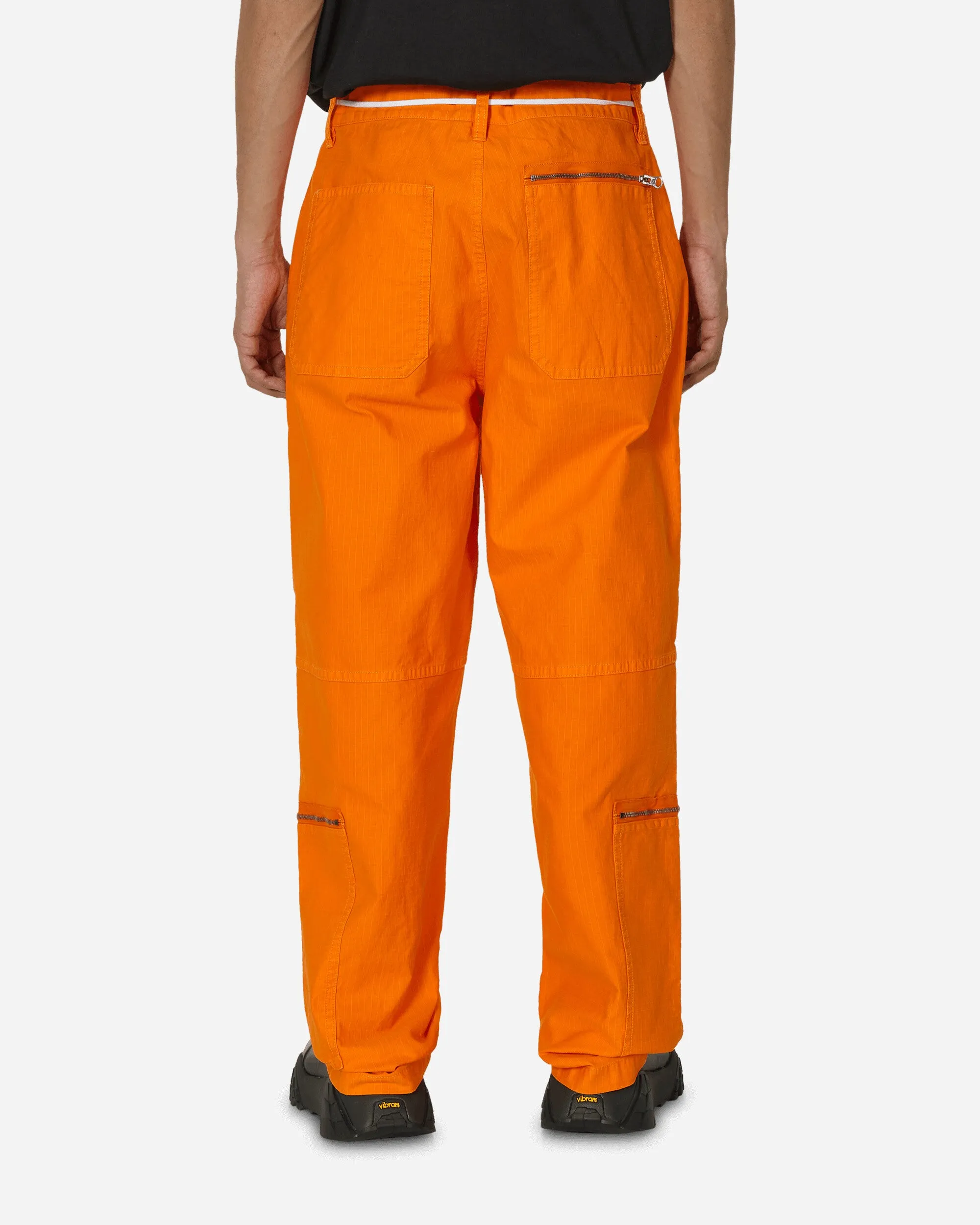 Work Uniform Flight Nyco Ripstop Pigment Dyed Pants Orange