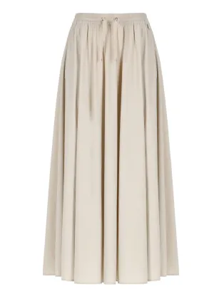 Jupe Longue Fluide Beige