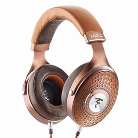 Focal Stellia Closed-Back Circum-Aural Over-Ear Headphones (Cognac) hi-fi unbalanced input,hi-fi signal purity,hi-fi acoustic panel