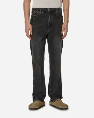 Embellished Flare Pants Aged Black Wash Brand Customer Strategy