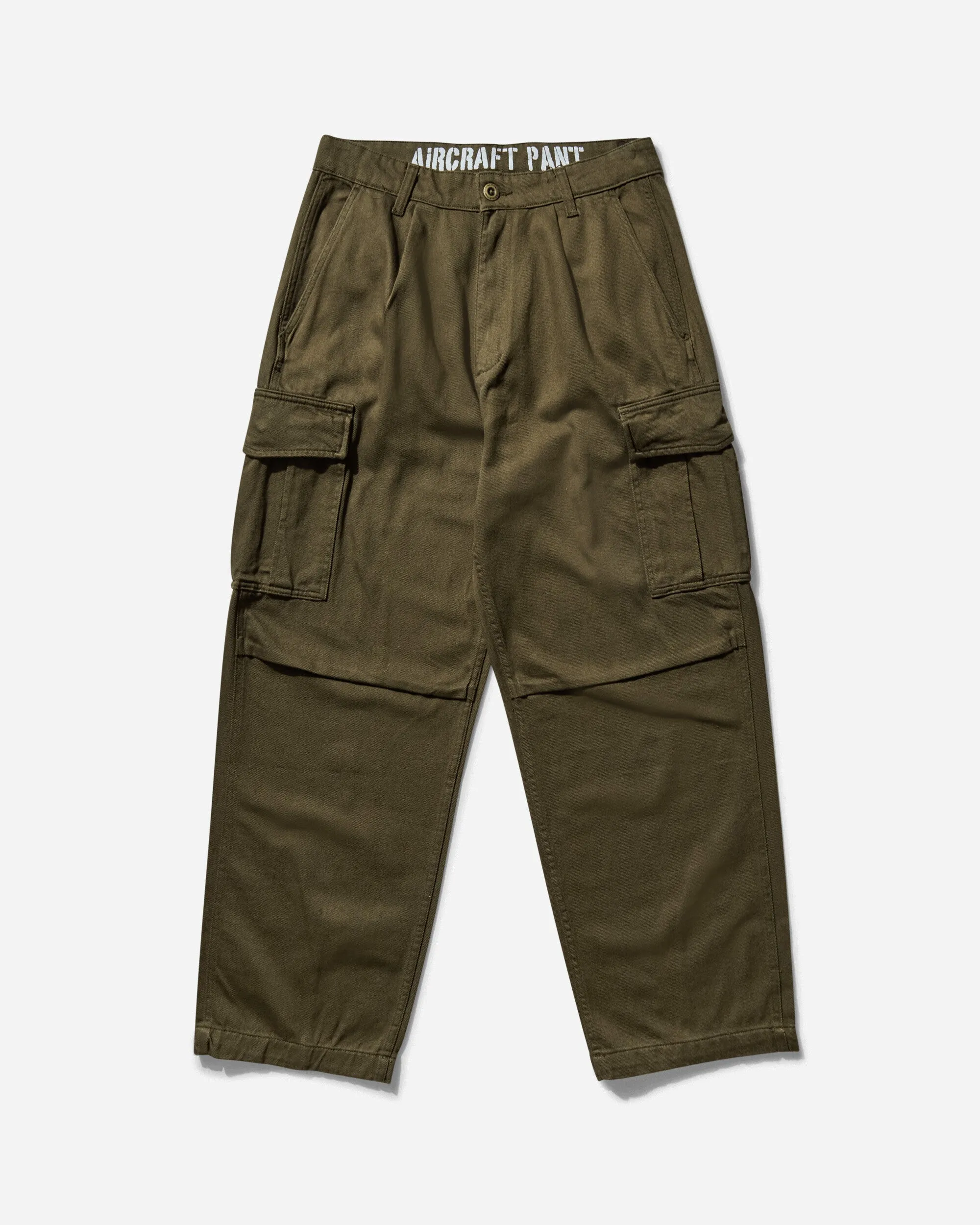 Men'S Aircraft Pants Dark Olive Ivory Anti Static Property