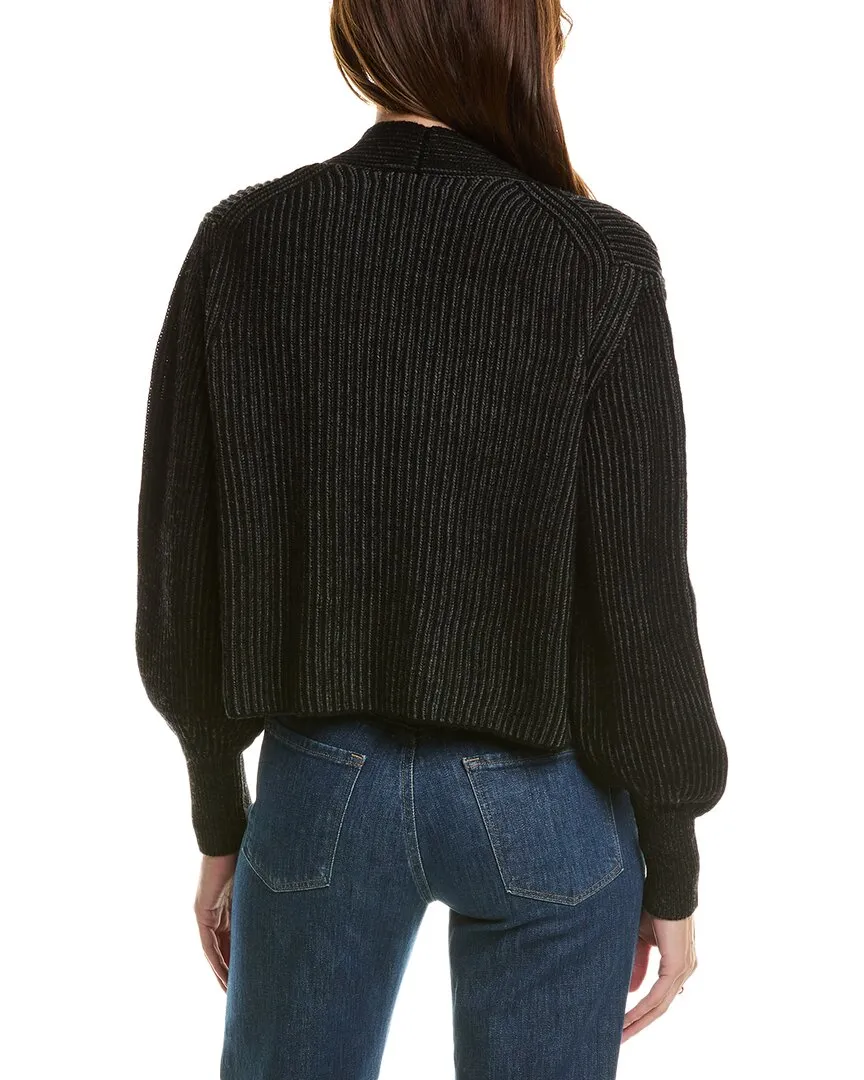 Cardigan en laine tressée et mélange cachemire Forte