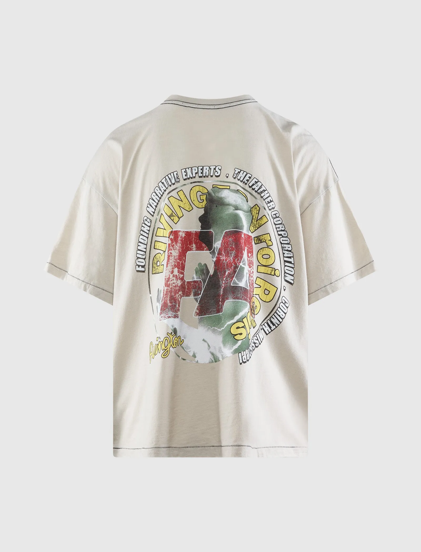 Founding Narrative Tee Frosted Glass Look 3D Printed
