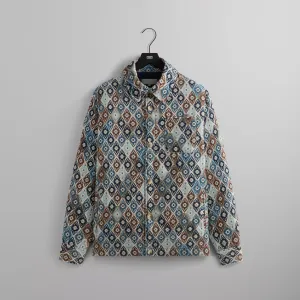 Kith Kilim Mosaic Brixton Puffed Shirt Jacket - Muslin Anti - Shredding Camera Bag