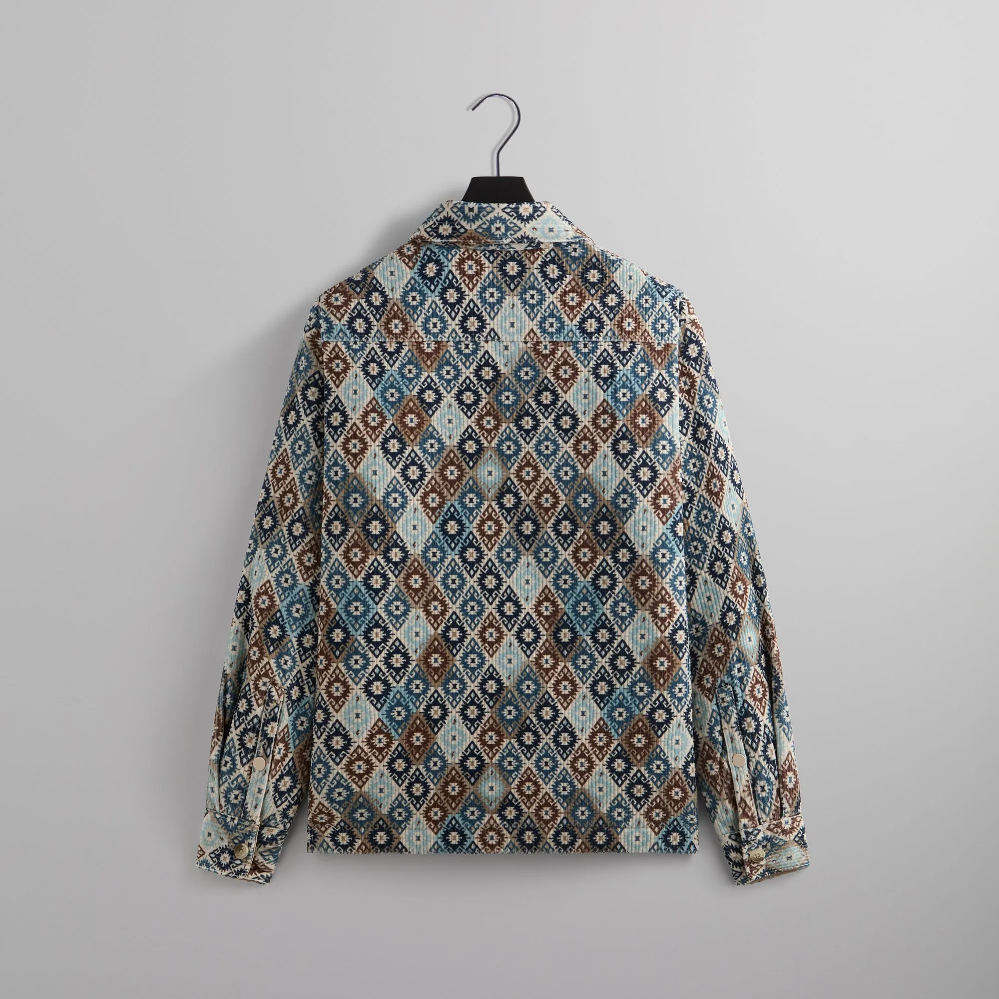 Comfortable Sloth Piece Kith Kilim Mosaic Brixton Puffed Shirt Jacket - Muslin
