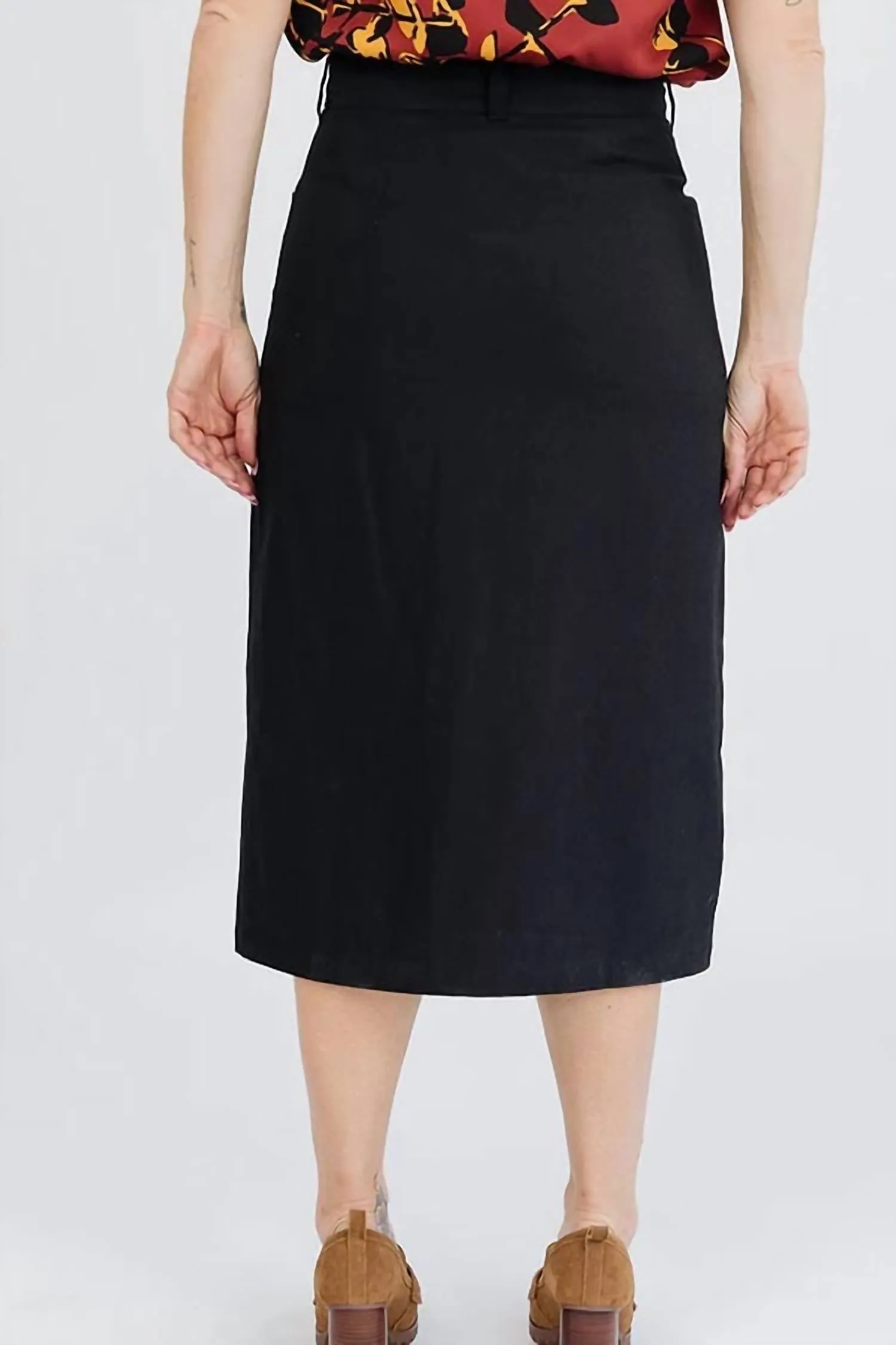 Jupe en Jean Frances en Noir