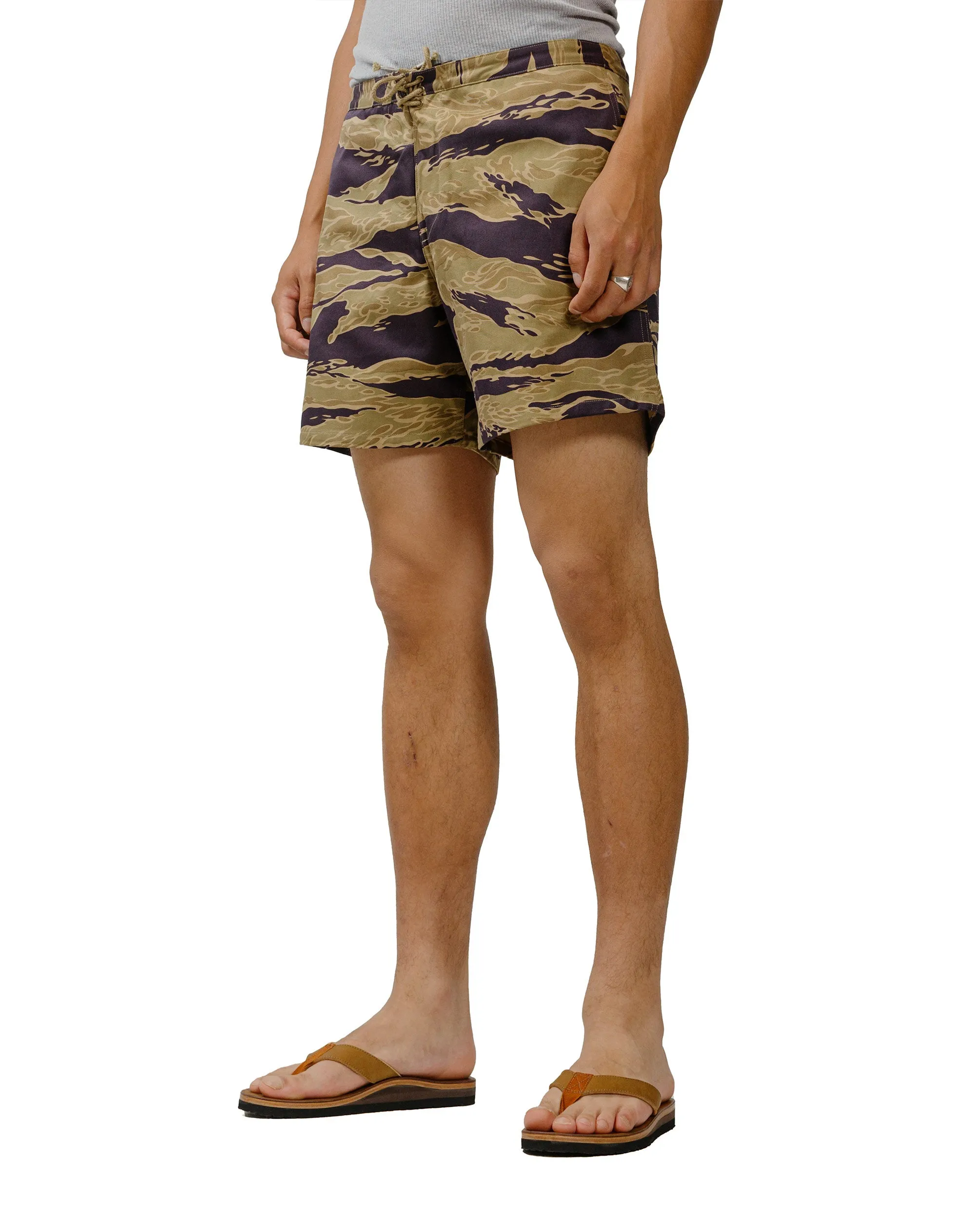 Knitwear Tactics The Real Mccoy'S Mp24002 Tiger Camouflage Swim Shorts / Advisor Khaki