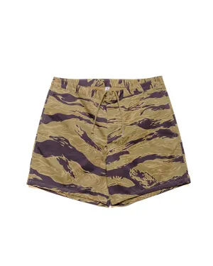 Workout Use Slash Pockets The Real Mccoy'S Mp24002 Tiger Camouflage Swim Shorts / Advisor Khaki