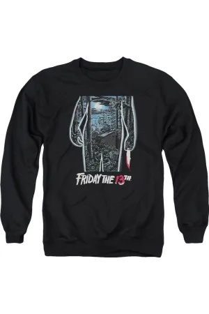 Sweat-shirt à capuche adulte Affiche de Vendredi 13
