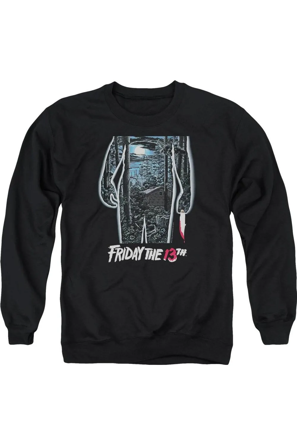 Sweat-shirt à capuche adulte Affiche de Vendredi 13