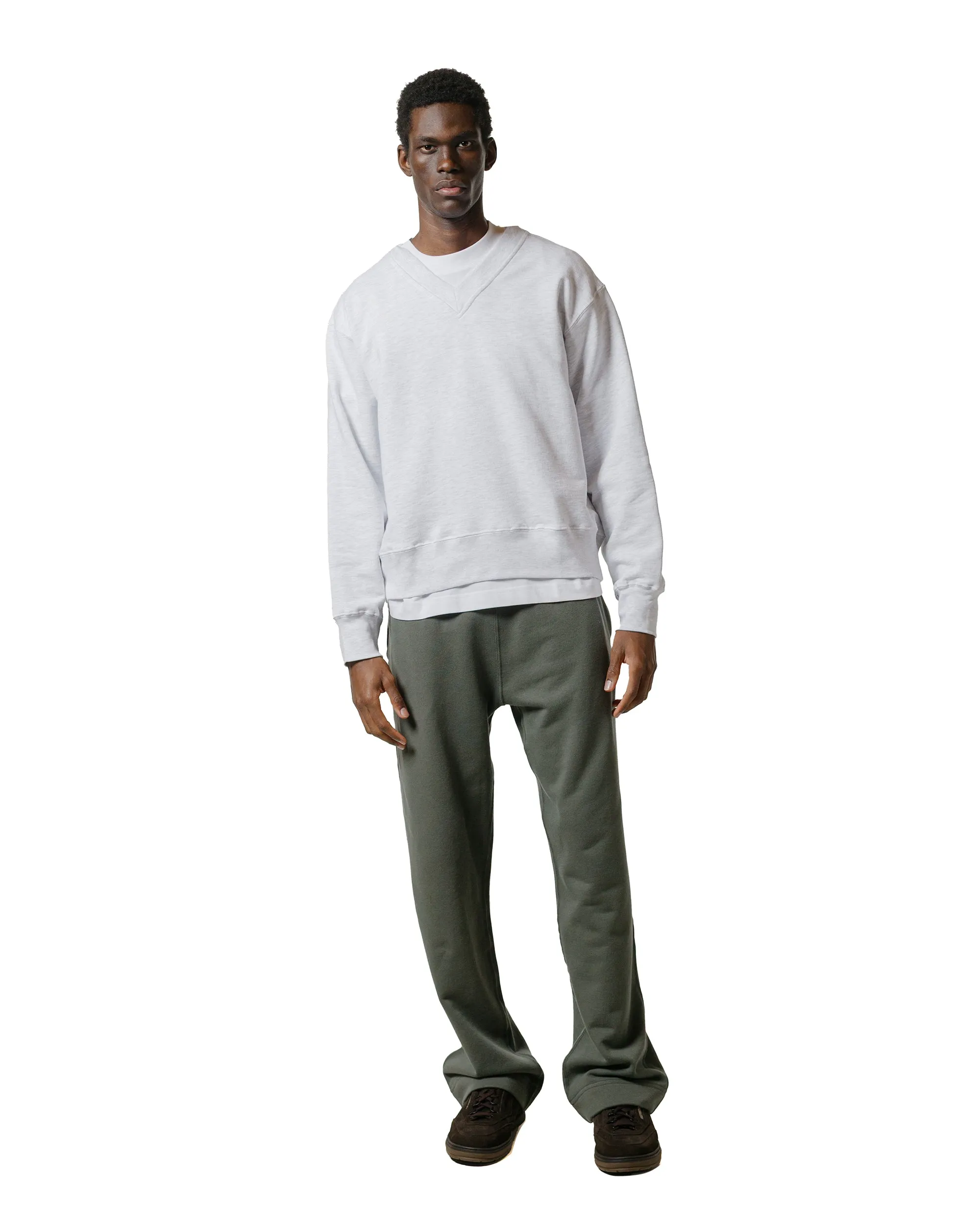 Body Of Work Rowan Sweatpants Lichen Green Indoor History Yoke Back